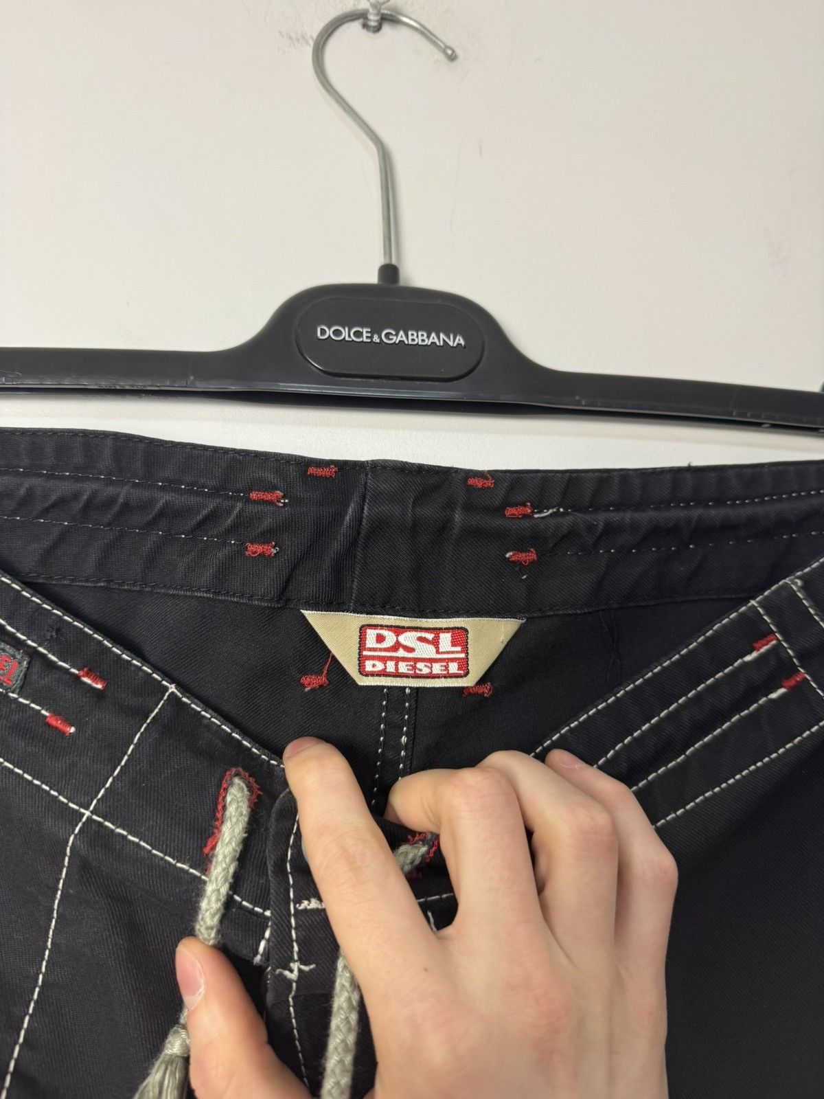 Diesel Vintage 00s Diesel Wide Carpenter Shorts Y2K Made in Italy Size US 34 / EU 50 - 8 Thumbnail