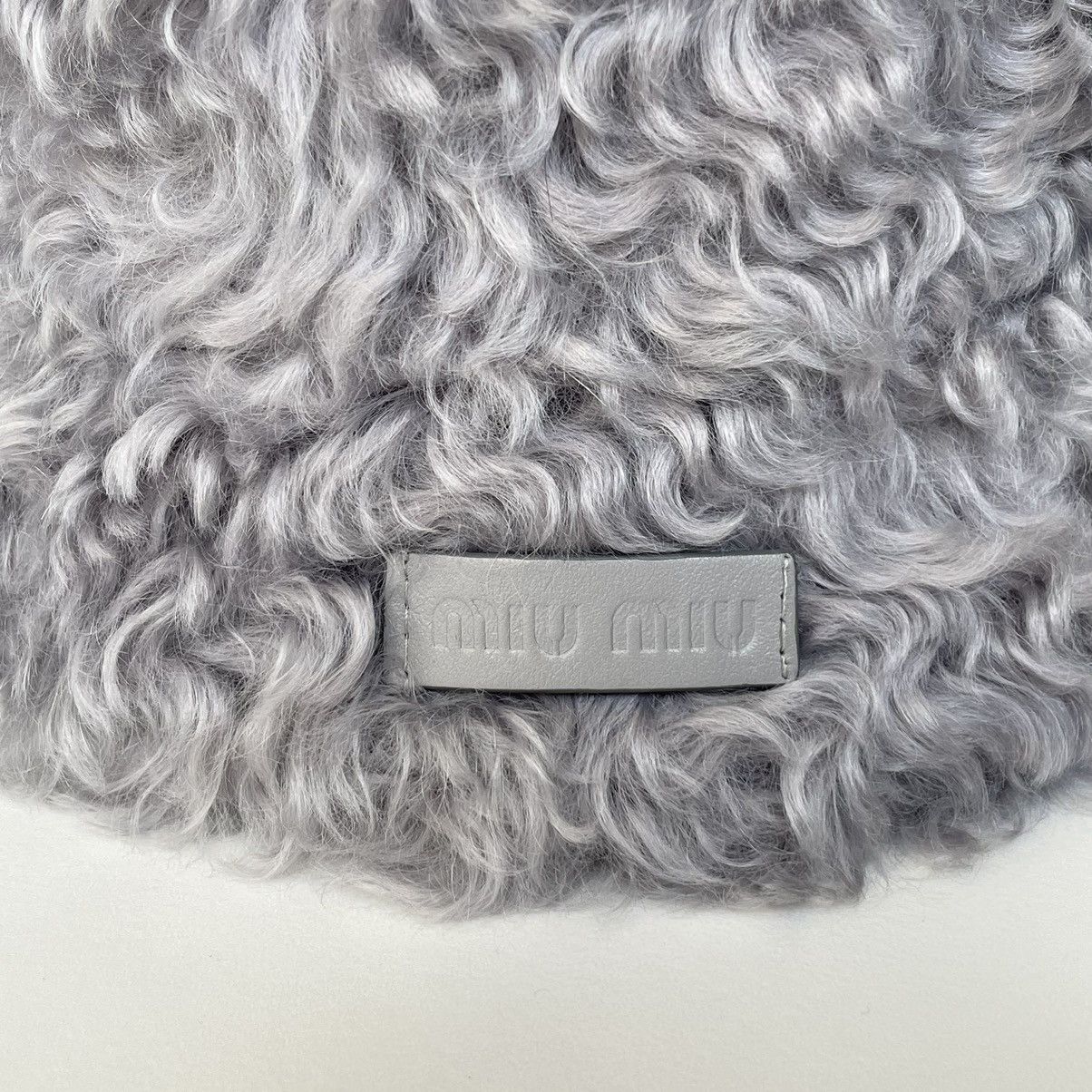 Miu Miu Late 2000s Violet Mohair Bucket Hat Size ONE SIZE - 3 Thumbnail
