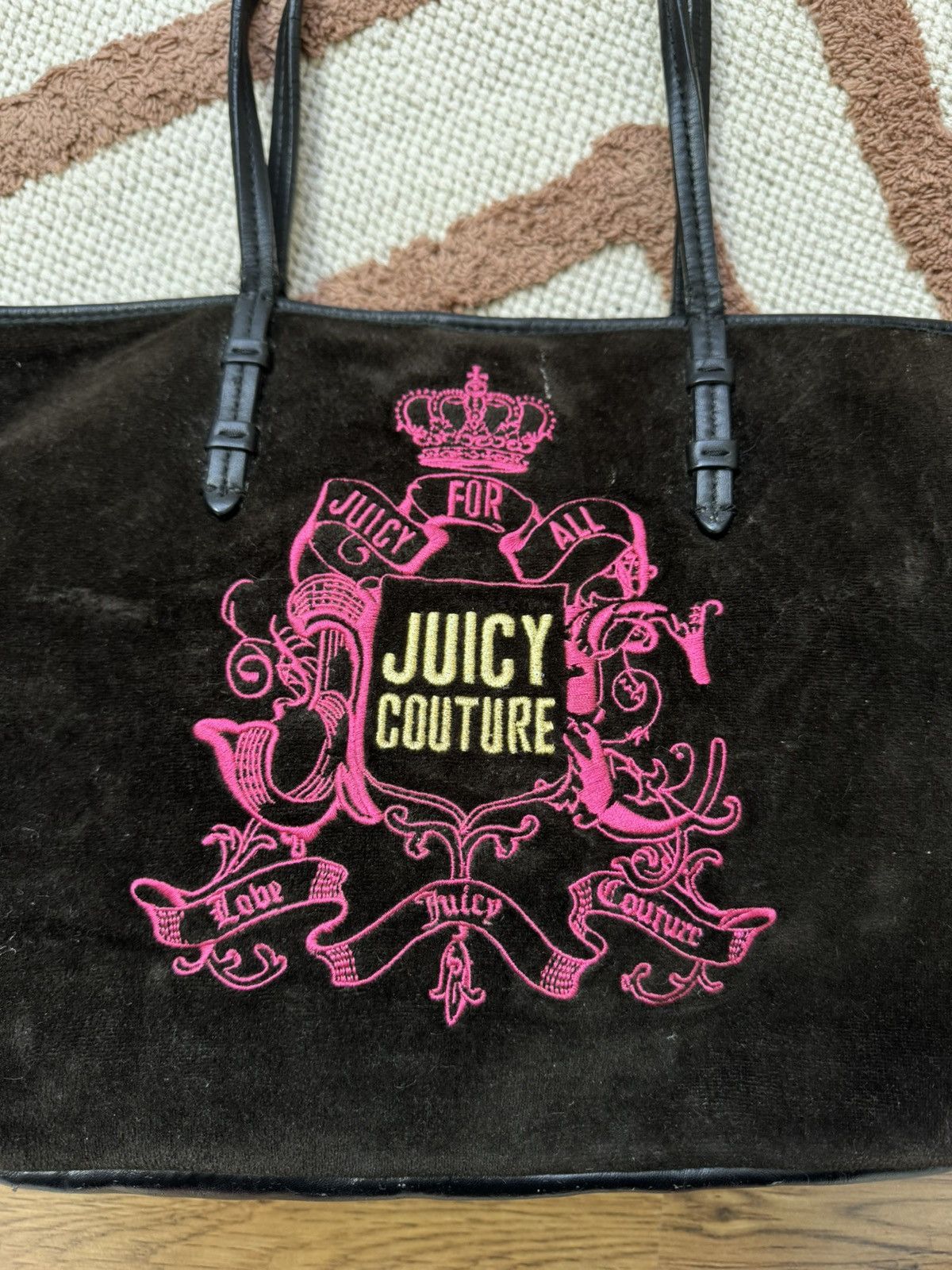 Juicy Couture VINTAGE VELOUR JUICY COUTURE BROWN 2000s BAG Size ONE SIZE - 4 Thumbnail