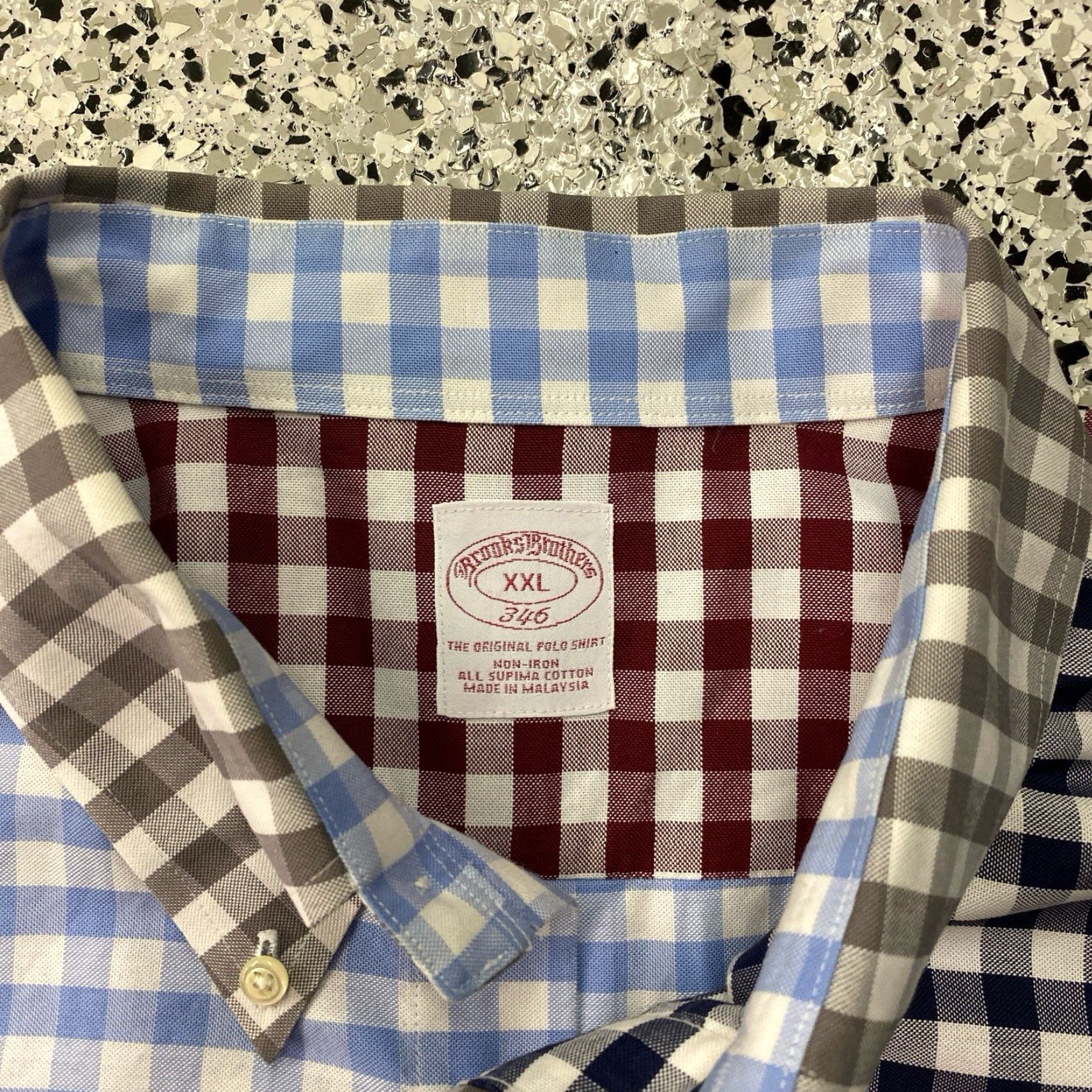 Brooks Brothers Brooks Brothers 346 Plaid Button-Down Shirt 2XL Mens Regular Blue Yellow Red, Button-Up, Long Sleeve, Cotton, Preppy, Casual, Workwear Size US XXL / EU 58 / 5 - 2 Thumbnail
