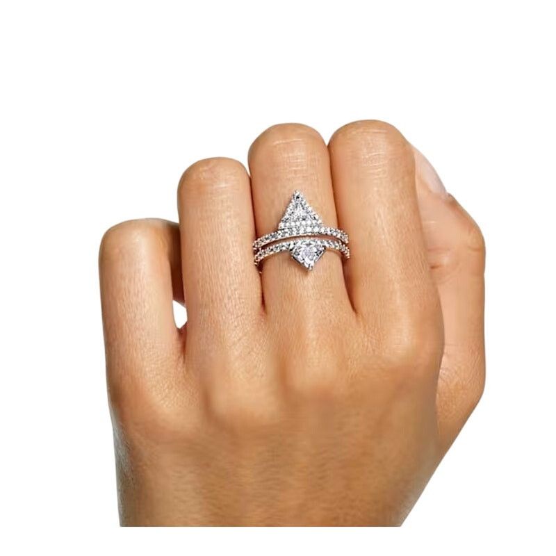 Swarovski Swarovski Ortyx ring Mixed cuts, White, Rhodium plated 6 Size ONE SIZE - 2 Thumbnail