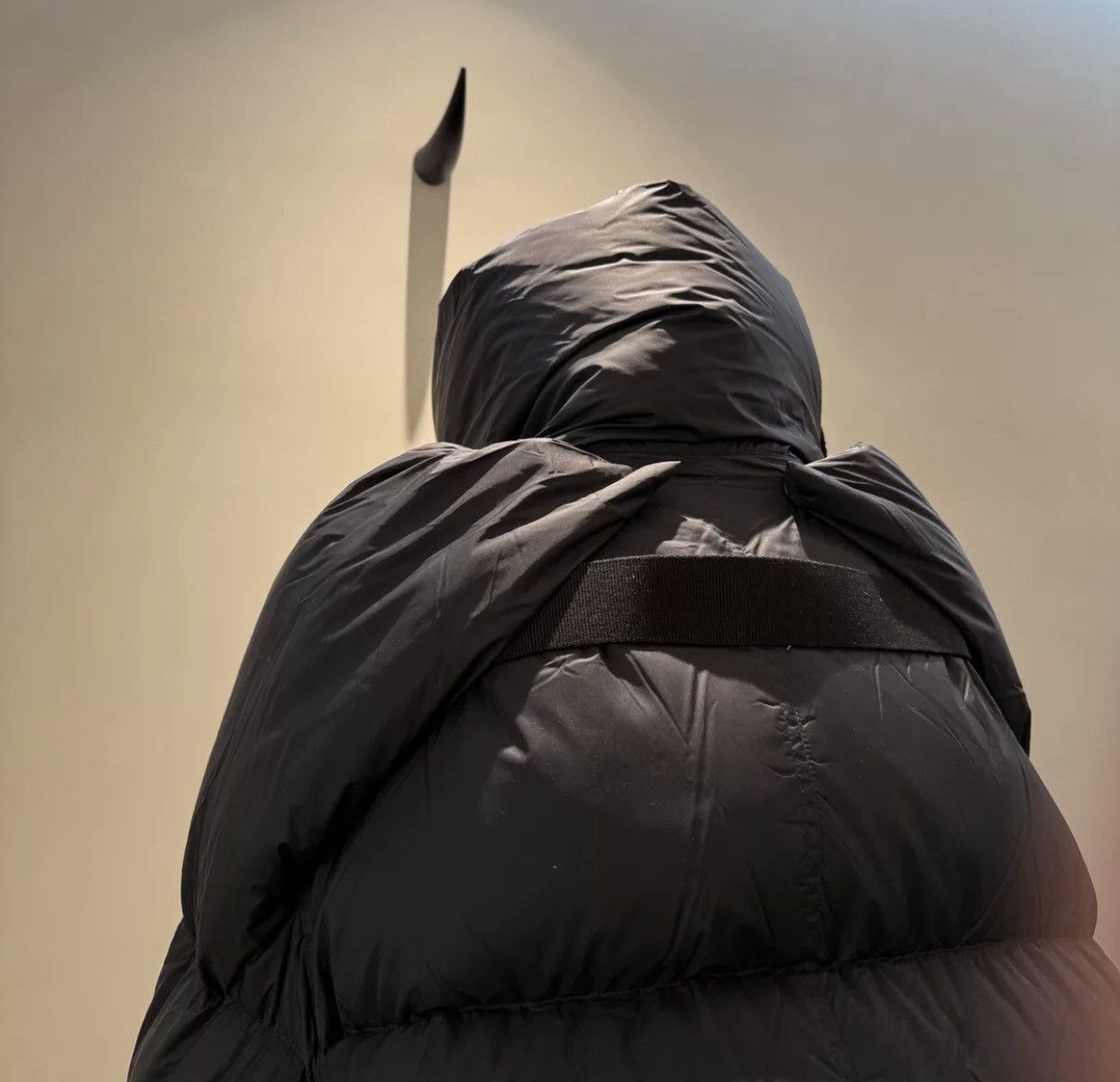 Rick Owens Rick owens mainline show style scarf down jacket2412- Size US M / EU 48-50 / 2 - 4 Thumbnail