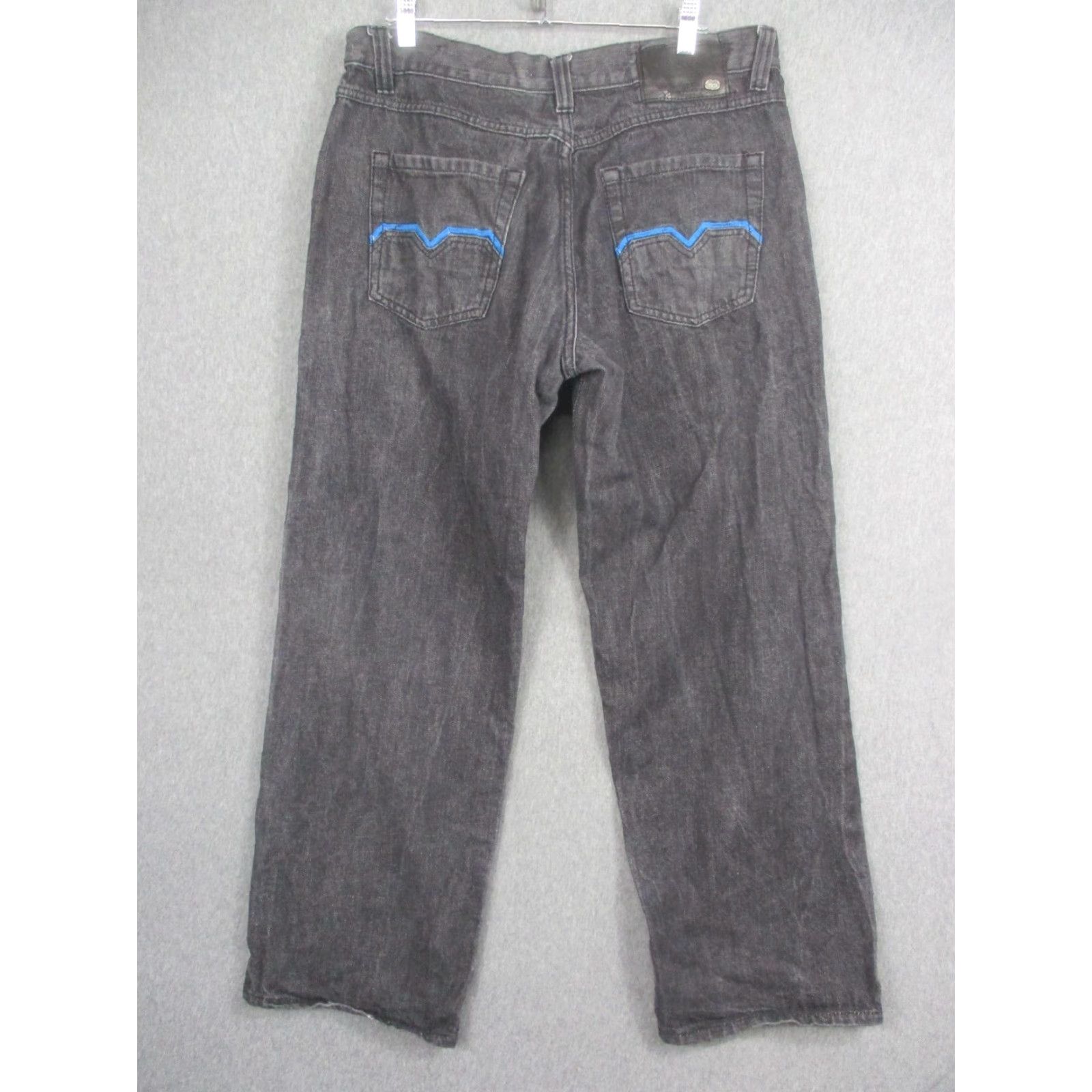 Ecko Unltd. Ecko Unltd Jeans Mens 36x32 Gray Charcoal Wash Baggy Fit Straight Denim Hip Hop Baggy Mens 36x32 Jeans Size US 36 / EU 52 - 5 Thumbnail