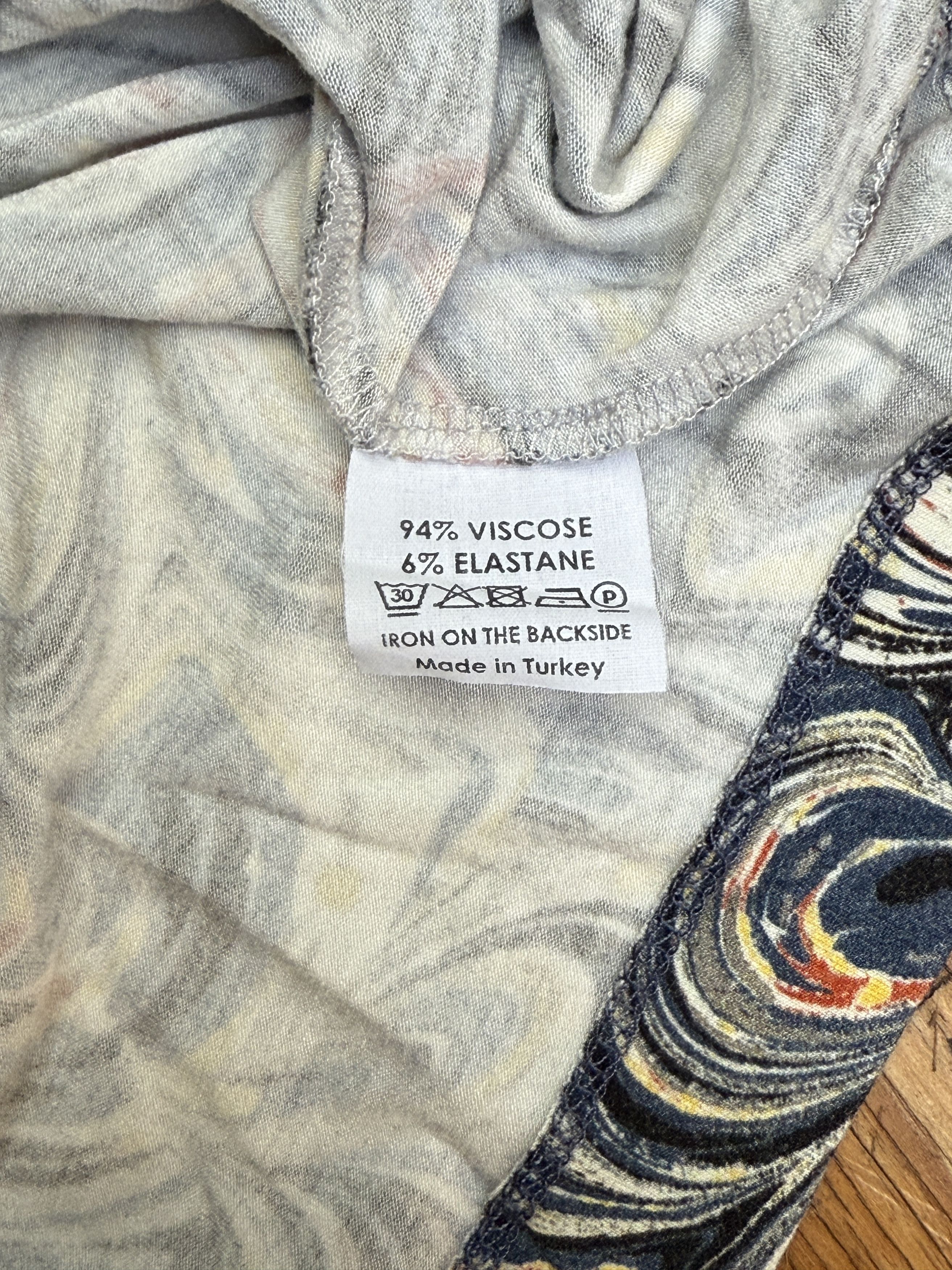 Dries Van Noten Dries Van Noten turtleneck multi-color marble print Size US L / EU 52-54 / 3 - 4 Thumbnail