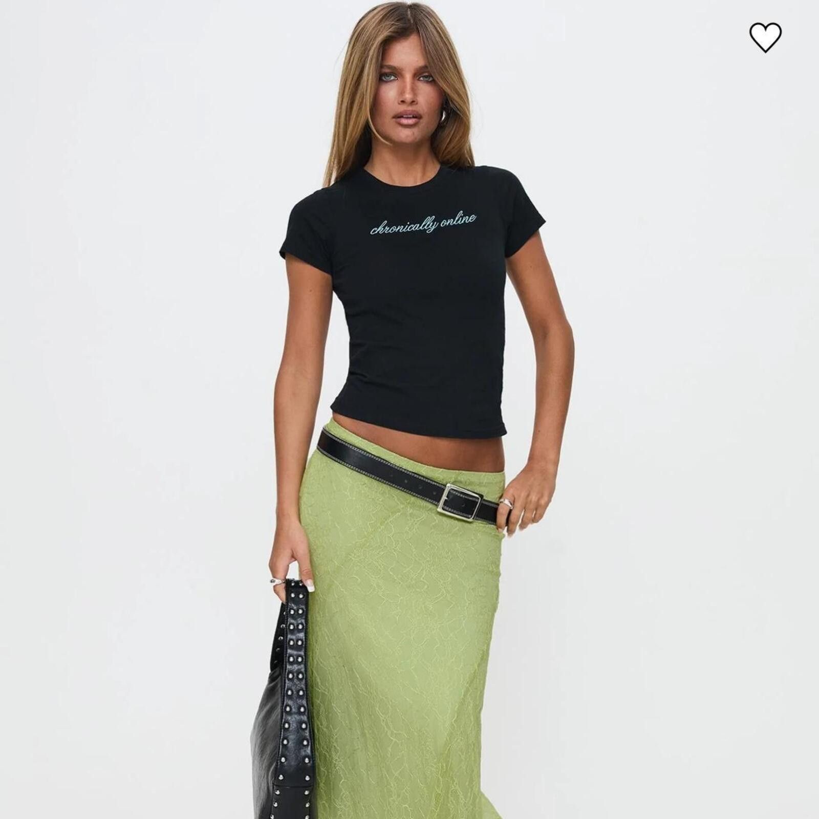 Other Princess Polly chronically online top black Size XS / US 0-2 / IT 36-38 - 2 Thumbnail
