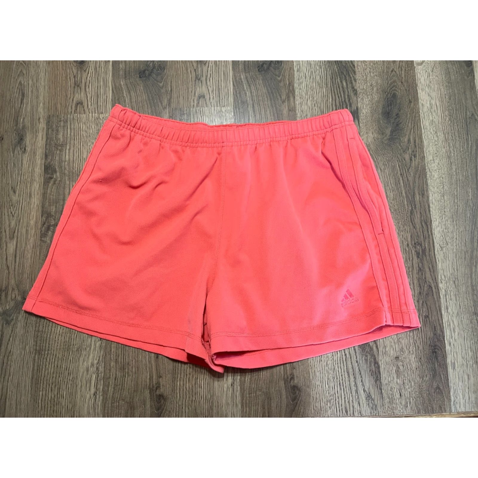 Adidas adidas Shorts Women's Medium Orange Pull On Logo Activewear Size 32" / US 10 / IT 46 - 2 Thumbnail