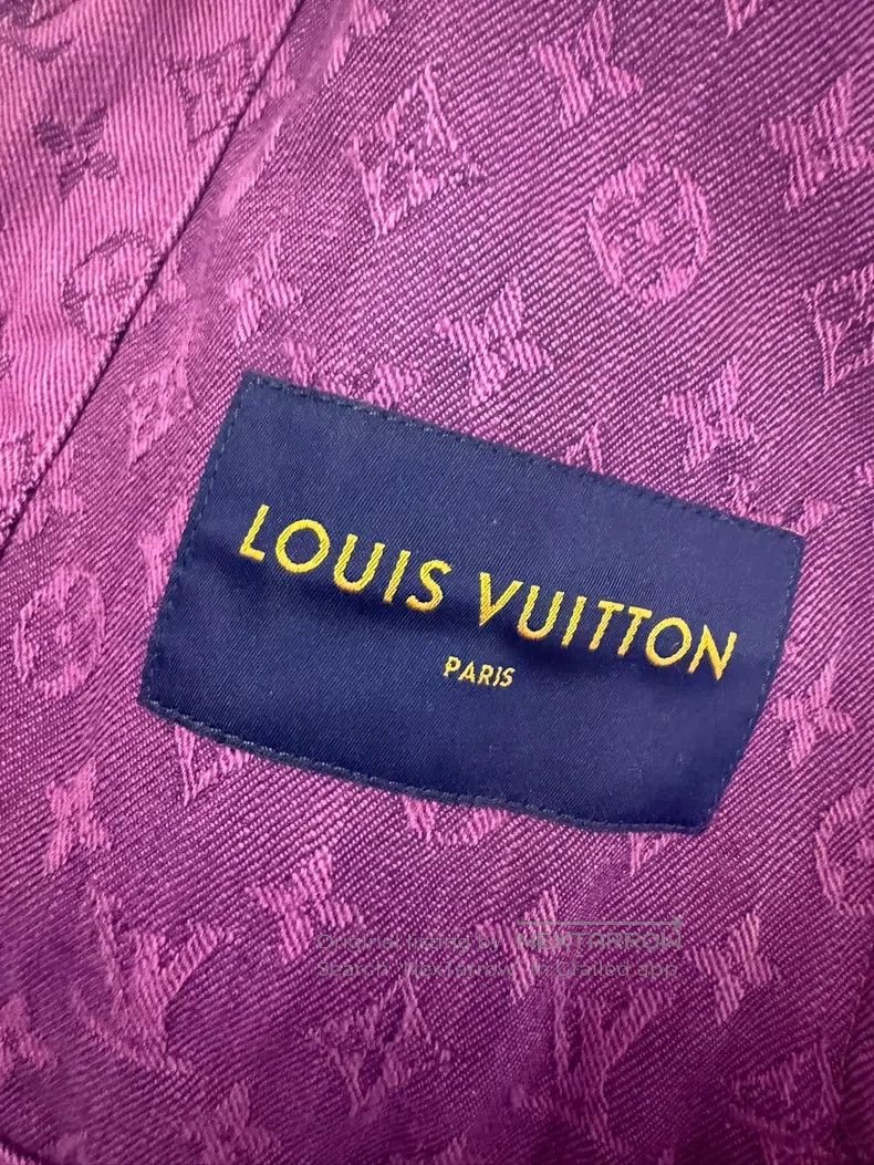 Louis Vuitton Louis Vuitton Purple full logo denim jacket Size US M / EU 48-50 / 2 - 2 Thumbnail