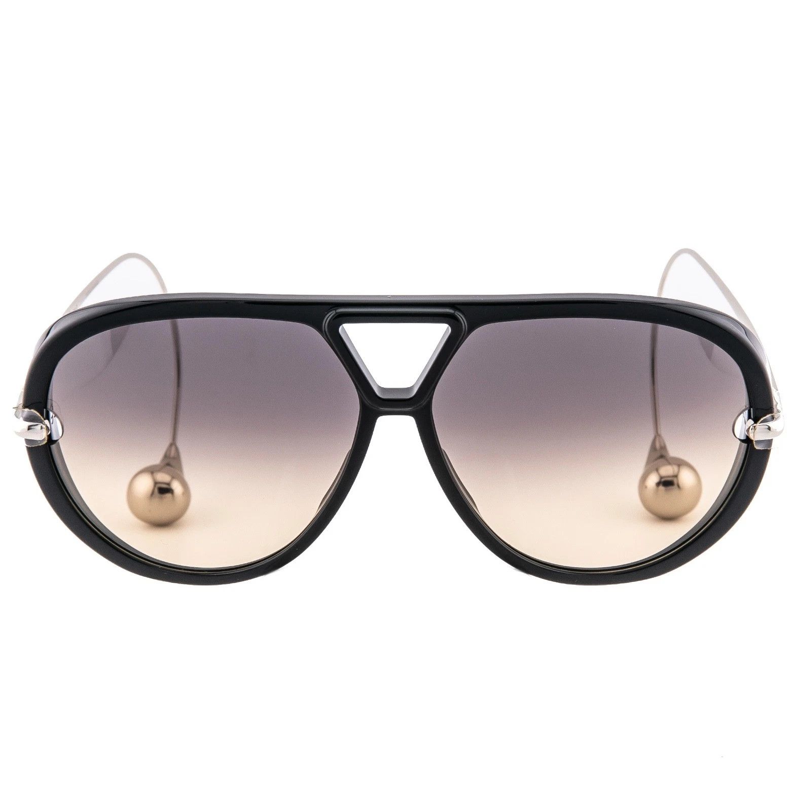 Bottega Veneta BOTTEGA VENETA 1273 DROP BV1273S Metal Silver Black 010 Size ONE SIZE - 4 Thumbnail