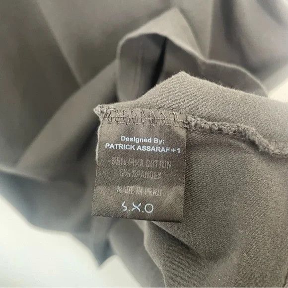 PATRICK ASSARAF Patrick Assaraf Pima Cotton Stretch V Neck T Shirt Grey XXL Size US XXL / EU 58 / 5 - 4 Thumbnail