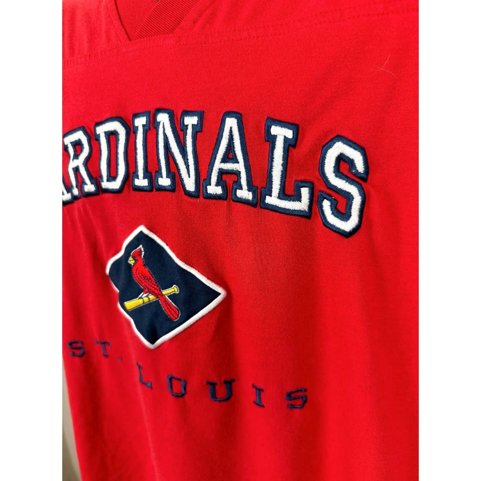 Lee VINTAGE Lee Sport St. Louis Cardinals T-Shirt Men XL Red Embroidered 90s Sports Baseball Size US XL / EU 56 / 4 - 7 Thumbnail