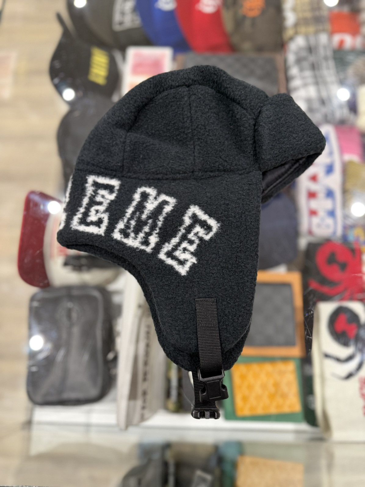 Supreme Supreme Shearling Trooper Black Size: S/M Size ONE SIZE - 2 Thumbnail