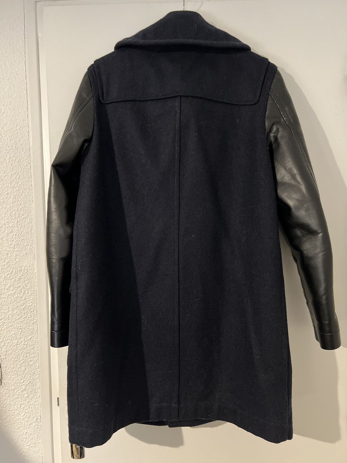 Comme des Garcons SHIRT Comme des Garcons Wool and Leather Coat Size US M / EU 48-50 / 2 - 2 Thumbnail
