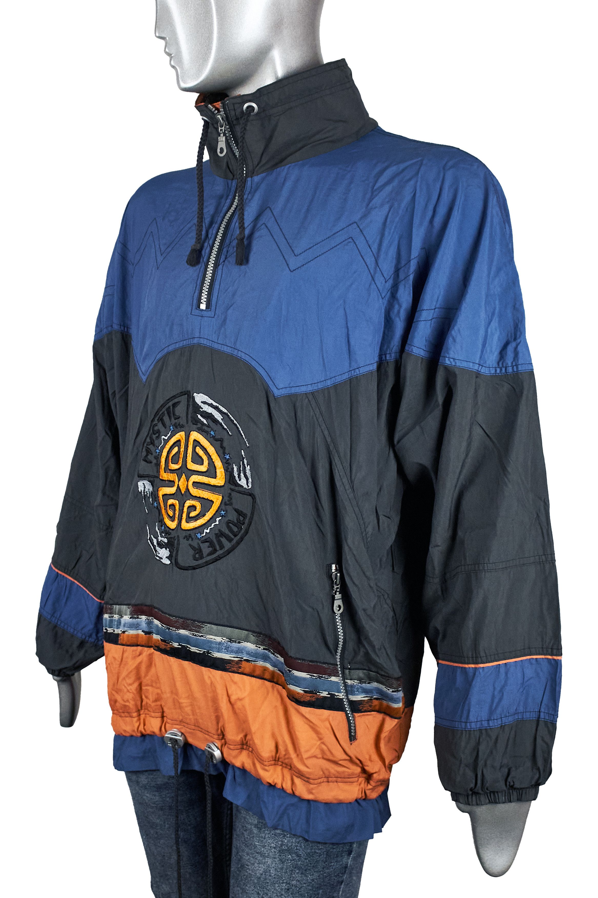 Vintage Vintage 90s men's windbreaker jacket Runners point Size US L / EU 52-54 / 3 - 3 Thumbnail