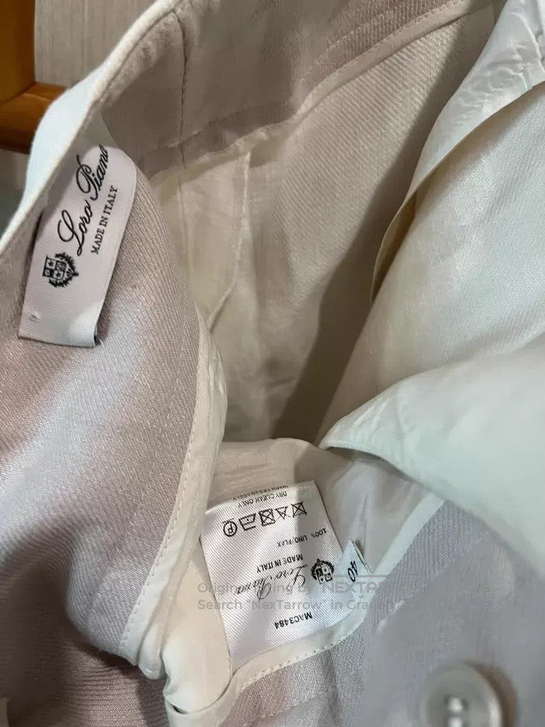 Loro Piana Loro Piana White Linen Wide Leg Pants Size 26" / US 2 / IT 38 - 3 Thumbnail