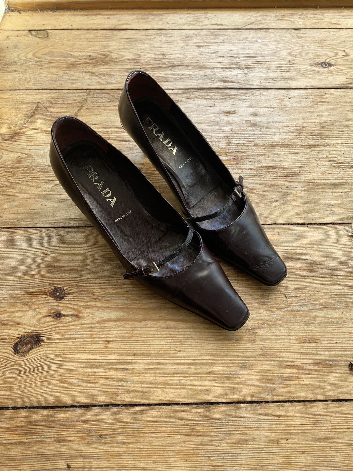 Prada Prada kitten heel leather mules Size US 11 / IT 41 - 8 Thumbnail
