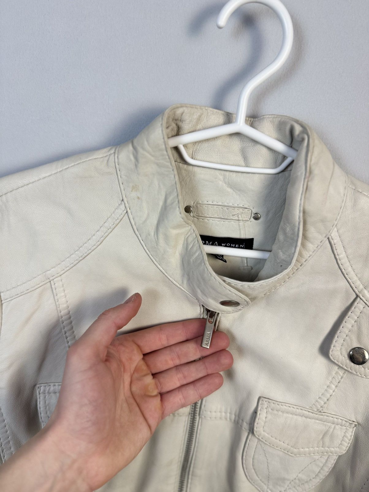 Japanese Brand Very crazy Cropped Leather Bike Jacket Size S / US 4 / IT 40 - 7 Thumbnail