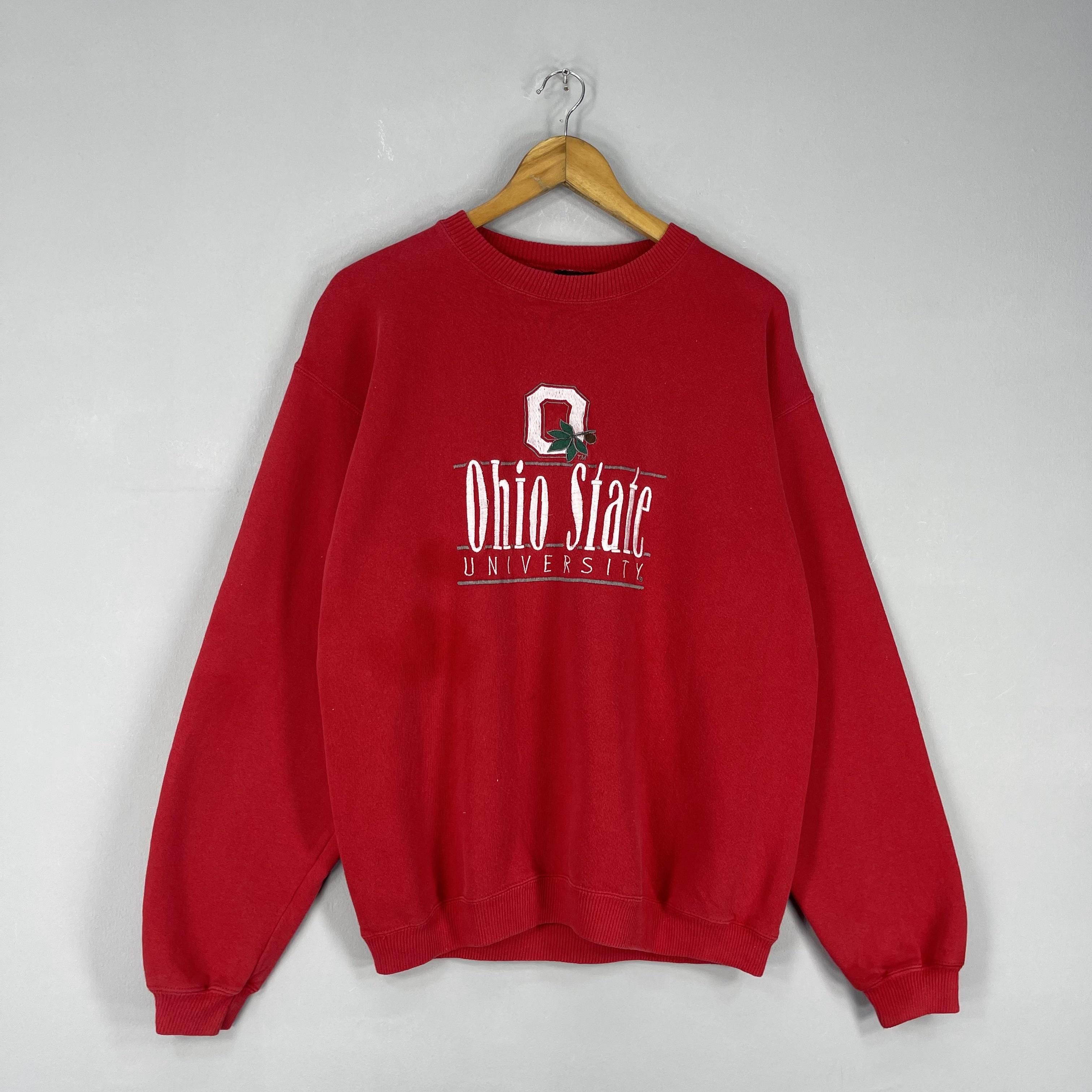 NFL Vintage OHIO STATE Buckeyes University Embroidery Sweatshirt Size US M / EU 48-50 / 2 - 3 Thumbnail