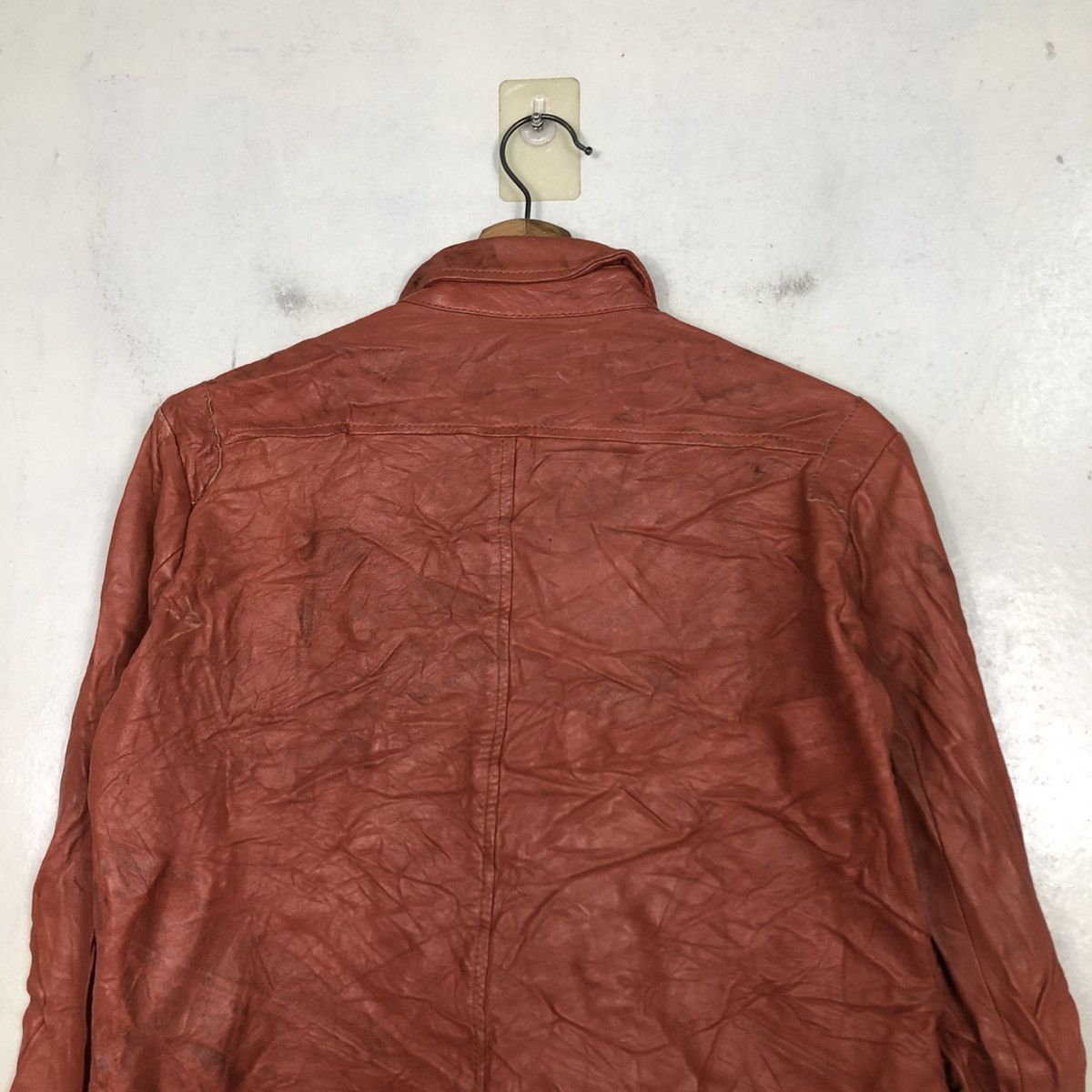 Issey Miyake 📌Vintage Biker Leather Jacket Design Works Japan Size US M / EU 48-50 / 2 - 11 Thumbnail