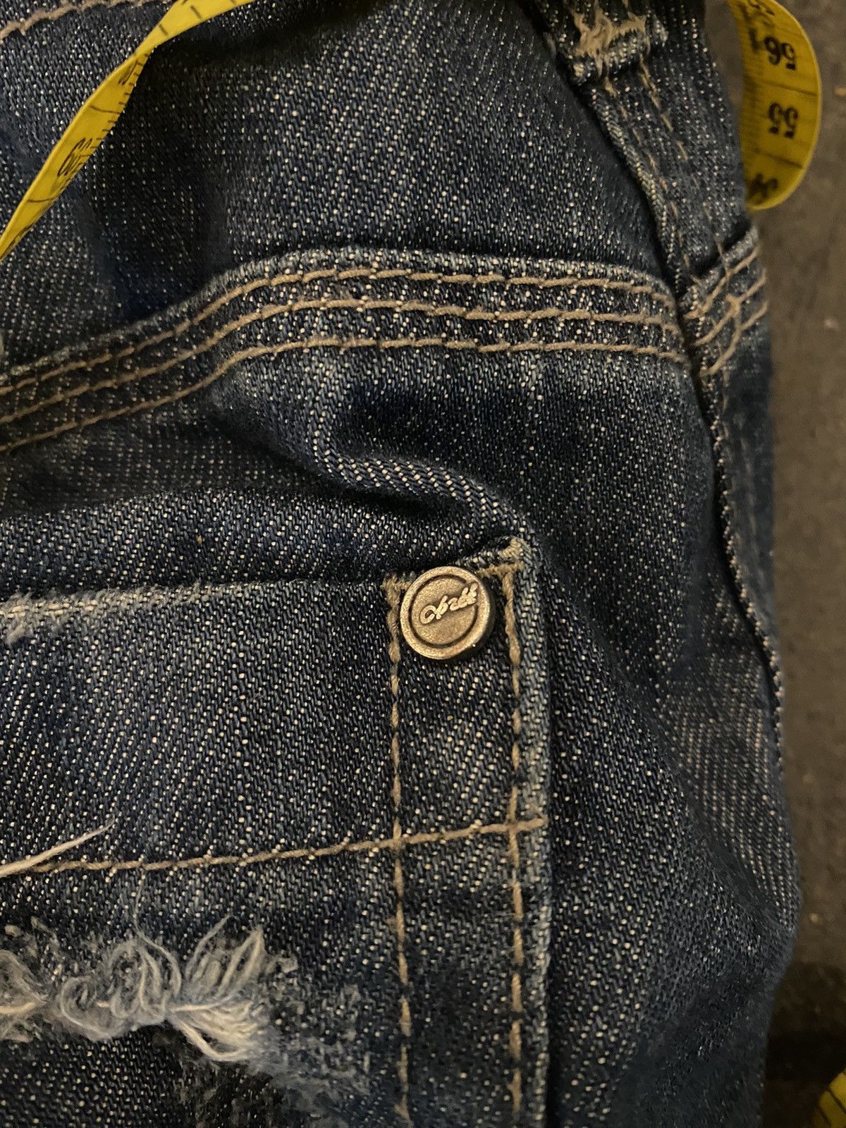 If Six Was Nine × Japanese Brand × Le Grande Bleu (L.G.B.) Cae zee Avant Garde Distressed Jeans Size 28" / US 6 / IT 42 - 12 Thumbnail