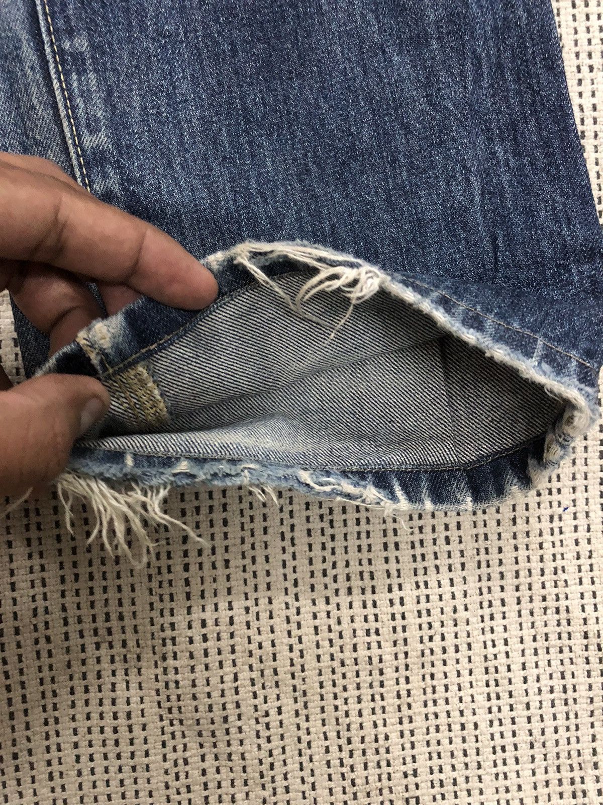 Kaihara Denim × Uniqlo Vintage Distressed Uniqlo Denim kaihara w32 Size US 32 / EU 48 - 8 Thumbnail
