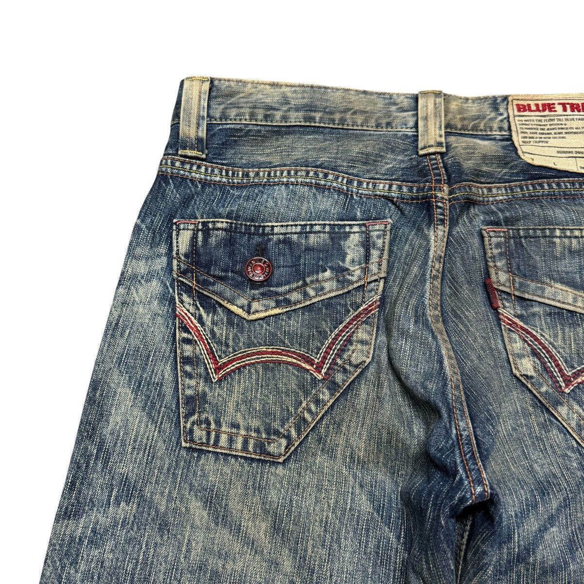 Edwin Vintage Edwin 503 Mudwash Denim Distressed Jeans Size US 31 - 11 Thumbnail