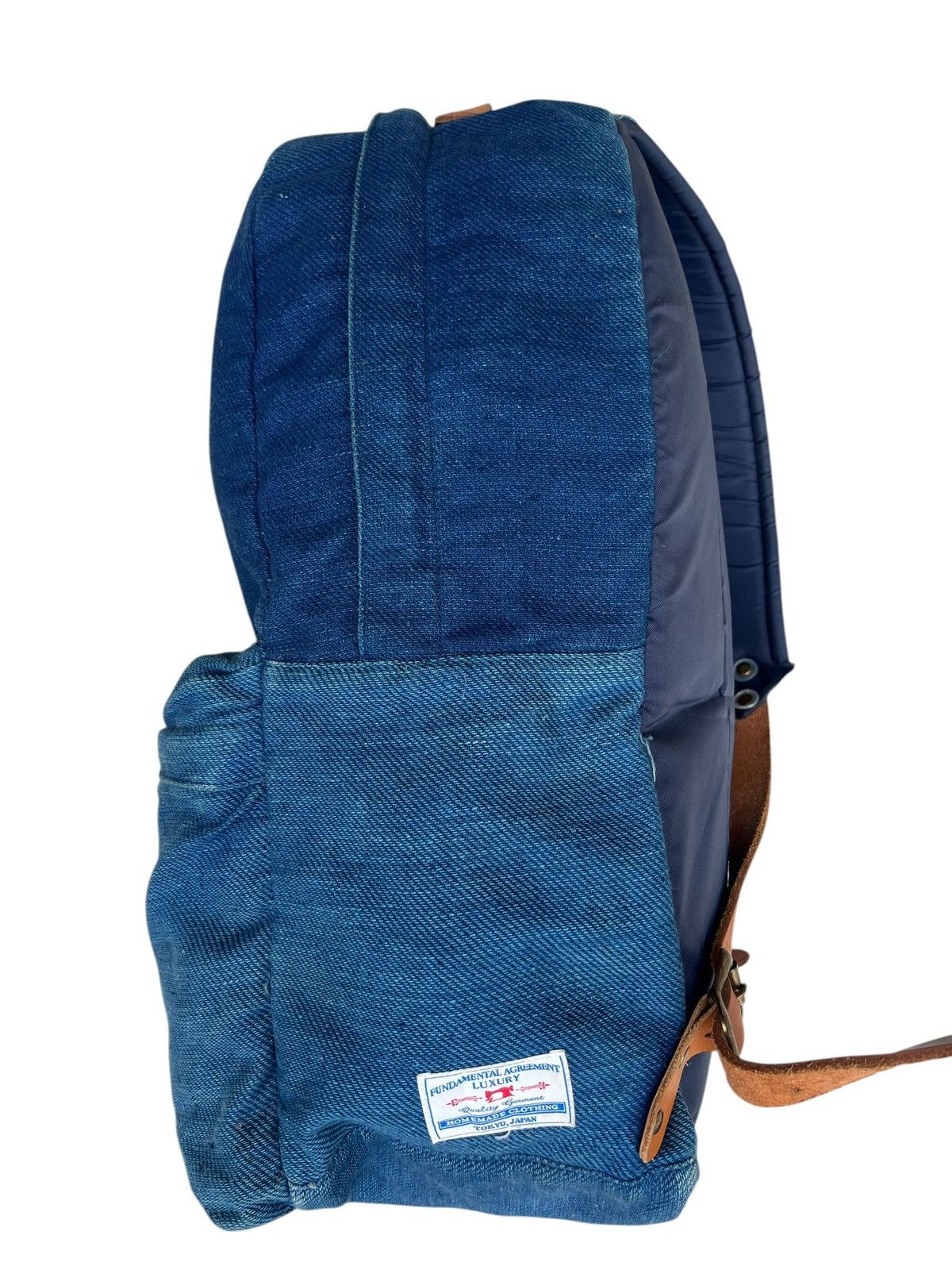 FDMTL FDMTL Japan Fade Patina Indigo Backpack Bag Size ONE SIZE - 9 Thumbnail