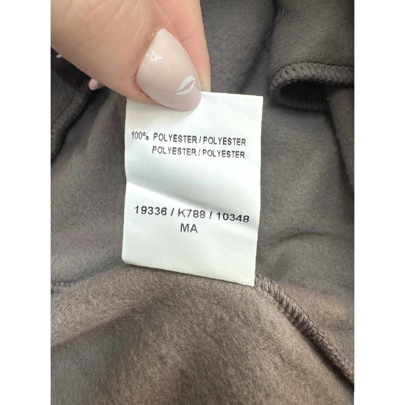 Vintage Damart Womens Pants Plus Size 20 Brown Taupe Micro Fleece NWTs Size 42" / US 20 - 6 Thumbnail
