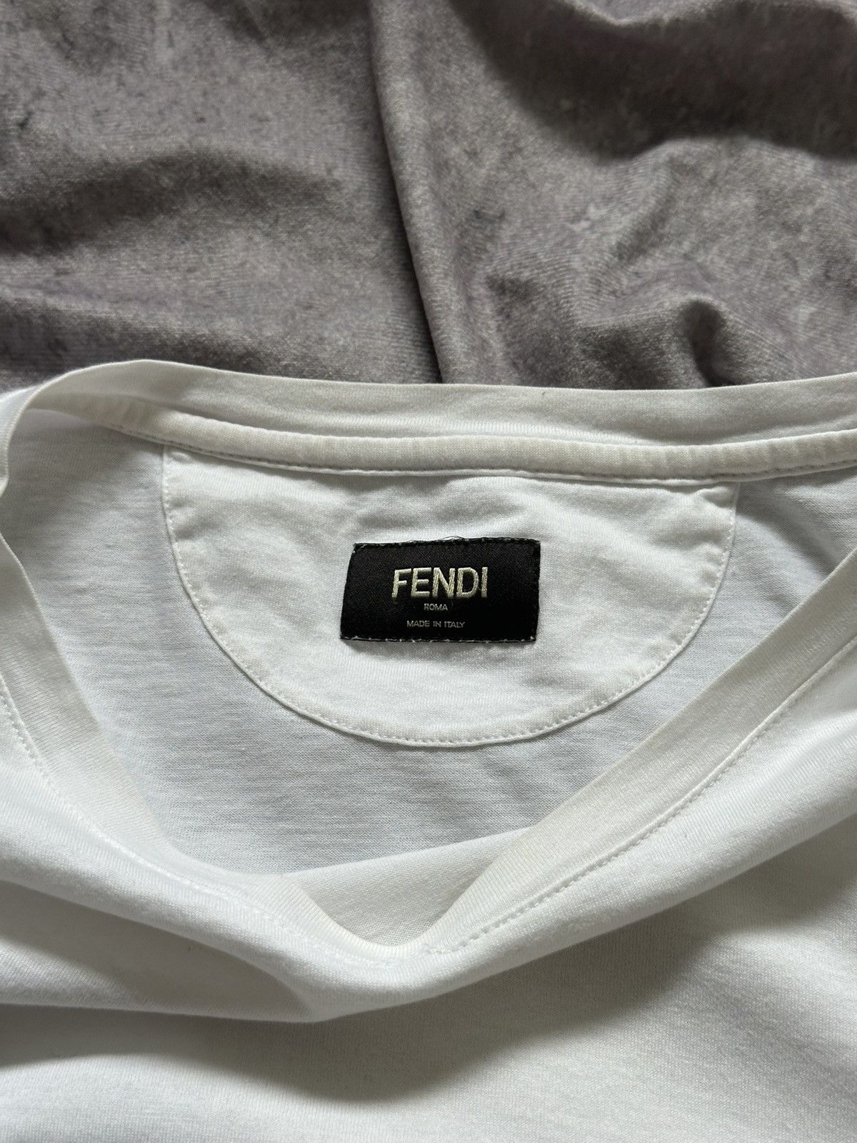 Fendi Fendi X Karl Lagerfeld Karl Lover White Tee T-shirt Size US L / EU 52-54 / 3 - 7 Thumbnail