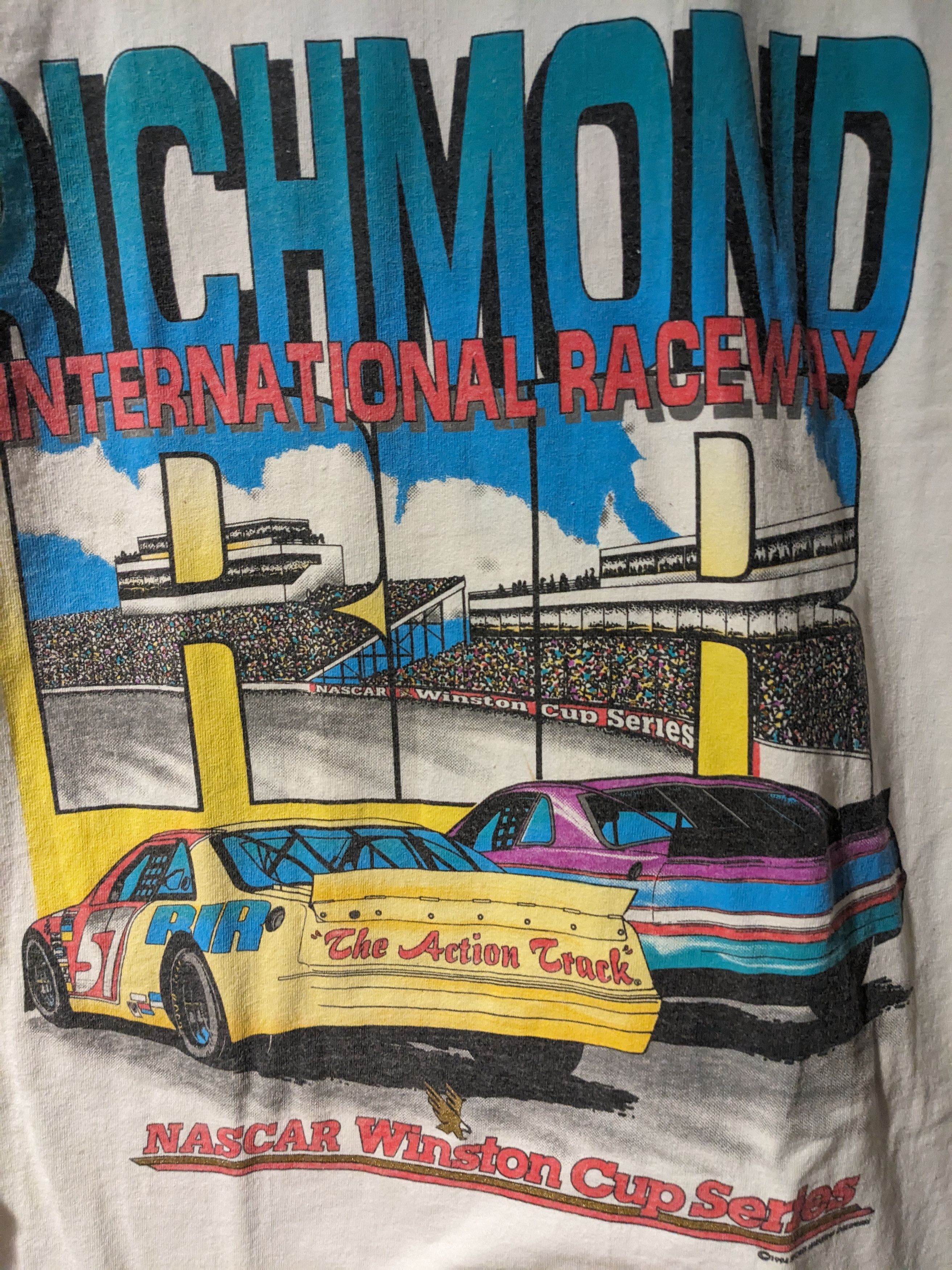 NASCAR × Vintage Vintage 1994 Nascar Winston Cup Series Richmond T-Shirt Size US XL / EU 56 / 4 - 2 Thumbnail