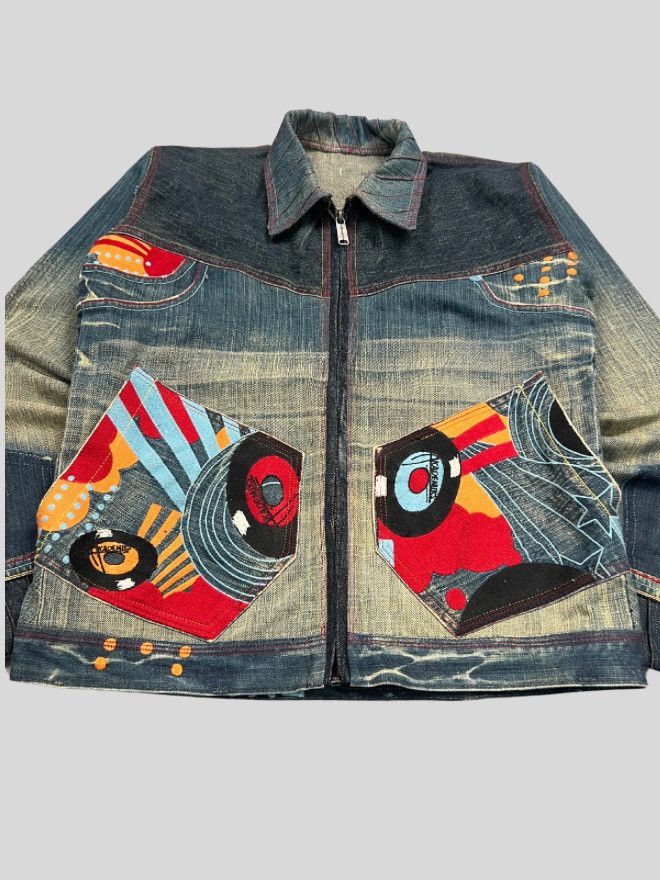 Other Vintage custom 1 of 1 embroidery denim jacket Size S / US 4 / IT 40 - 4 Thumbnail