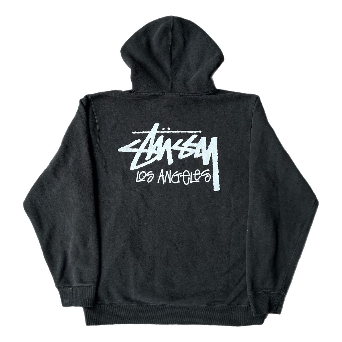 image of Hypebeast x Stussy Los Angeles Hoodie Sweater in Black, Men's (Size XL)