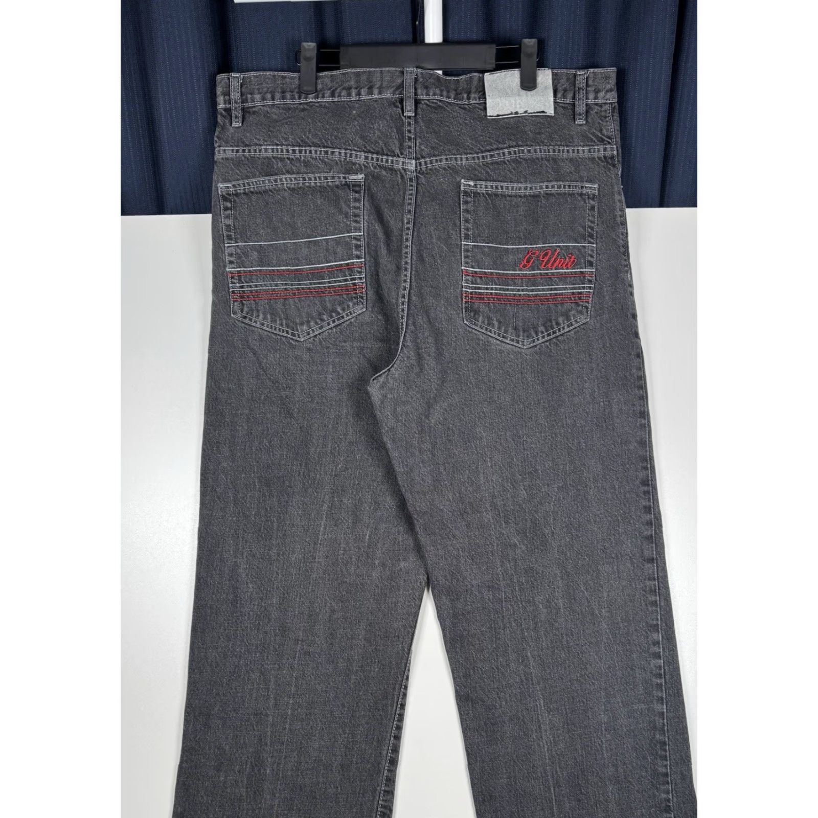 Vintage VINTAGE G-UNIT Jeans Relaxed Fit - Light Black Wash - Men - 38x34 - Y2K Size US 38 / EU 54 - 3 Thumbnail