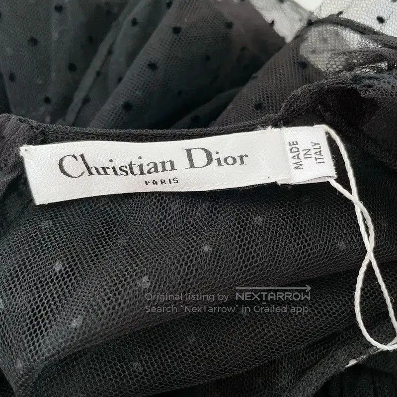 Dior Dior Black Nylon Short Sleeve Dress . Size M / US 6-8 / IT 42-44 - 6 Thumbnail