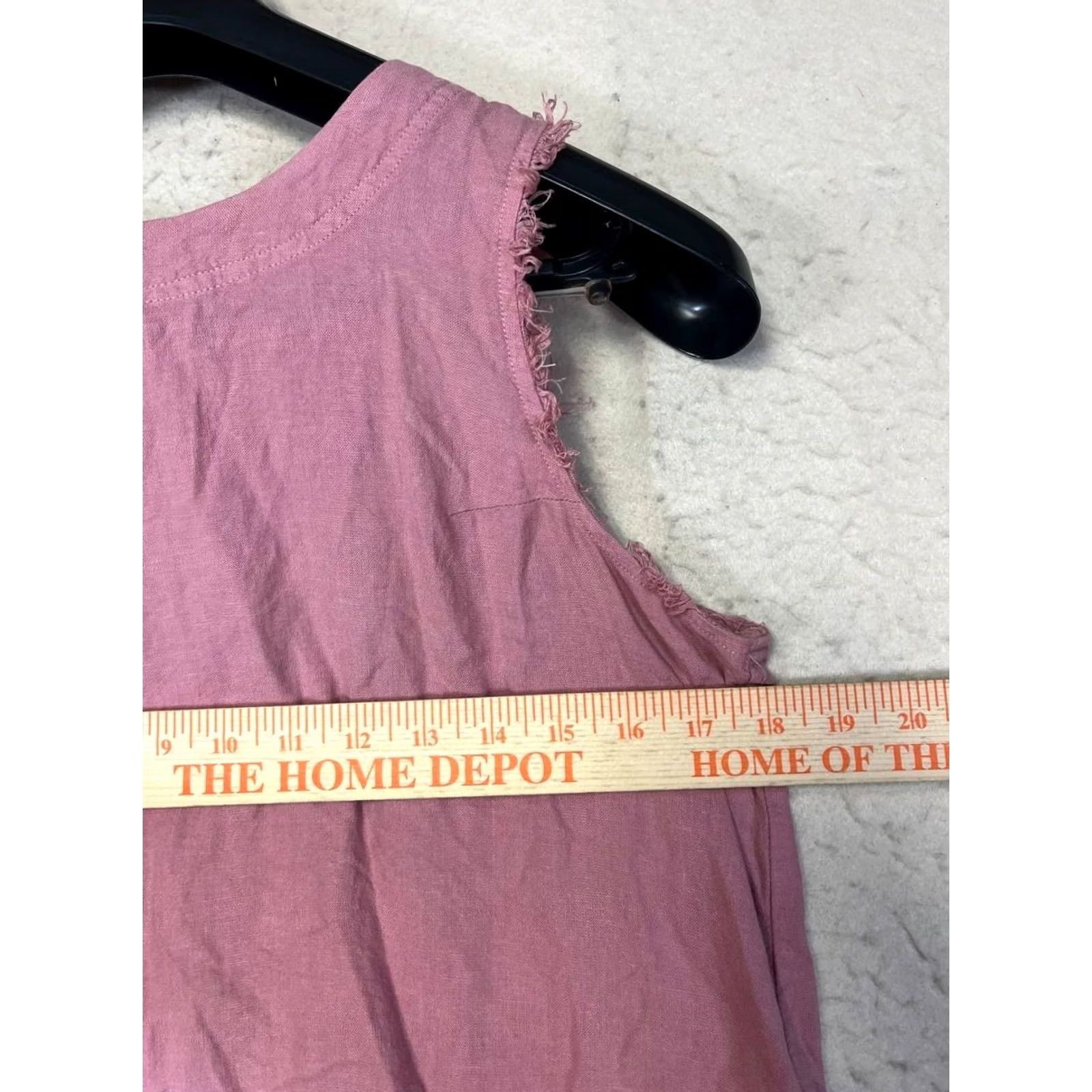 Pinko Luxe Apothetique Tank Women S Pink Sleeveless Cropped Linen Blend Round Neck Casual Party Workwear Travel Size S / US 4 / IT 40 - 4 Thumbnail