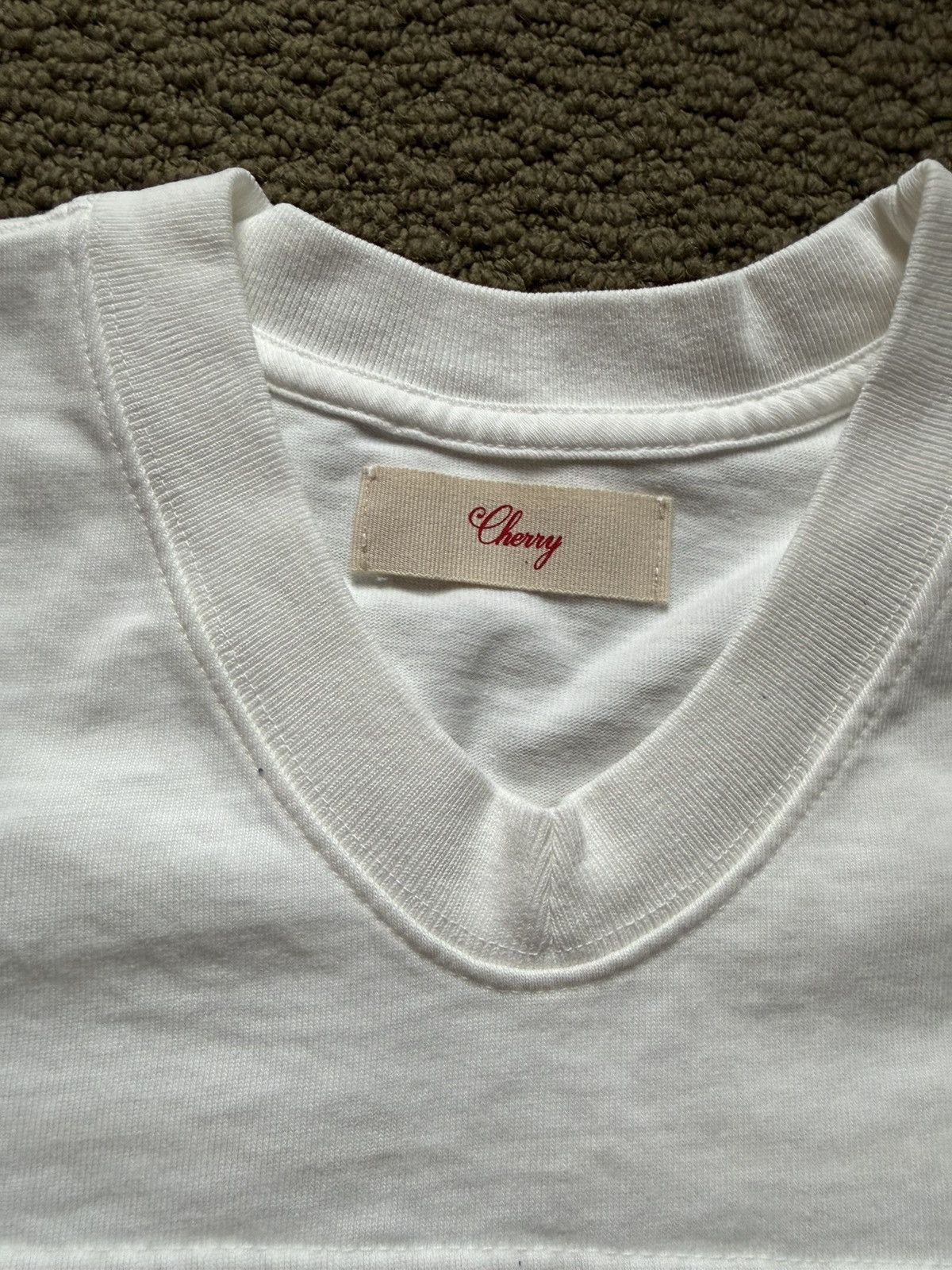 Cherry LA Appliqué Football Jersey (Vintage White) Size US L / EU 52-54 / 3 - 2 Thumbnail