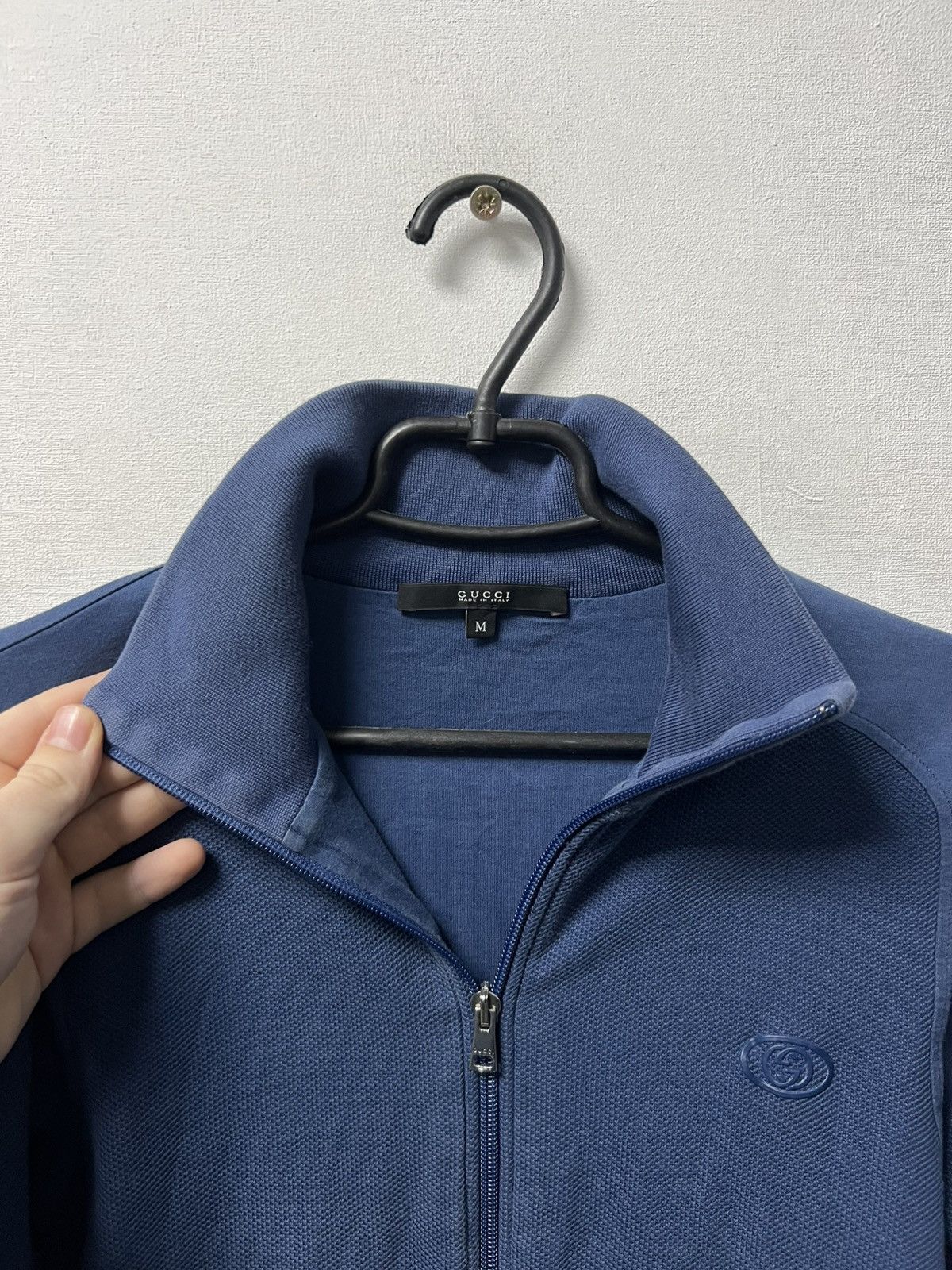 Gucci Gucci Grey Full Zip Sweatshirt Luxury Mens Size M Size US M / EU 48-50 / 2 - 6 Thumbnail