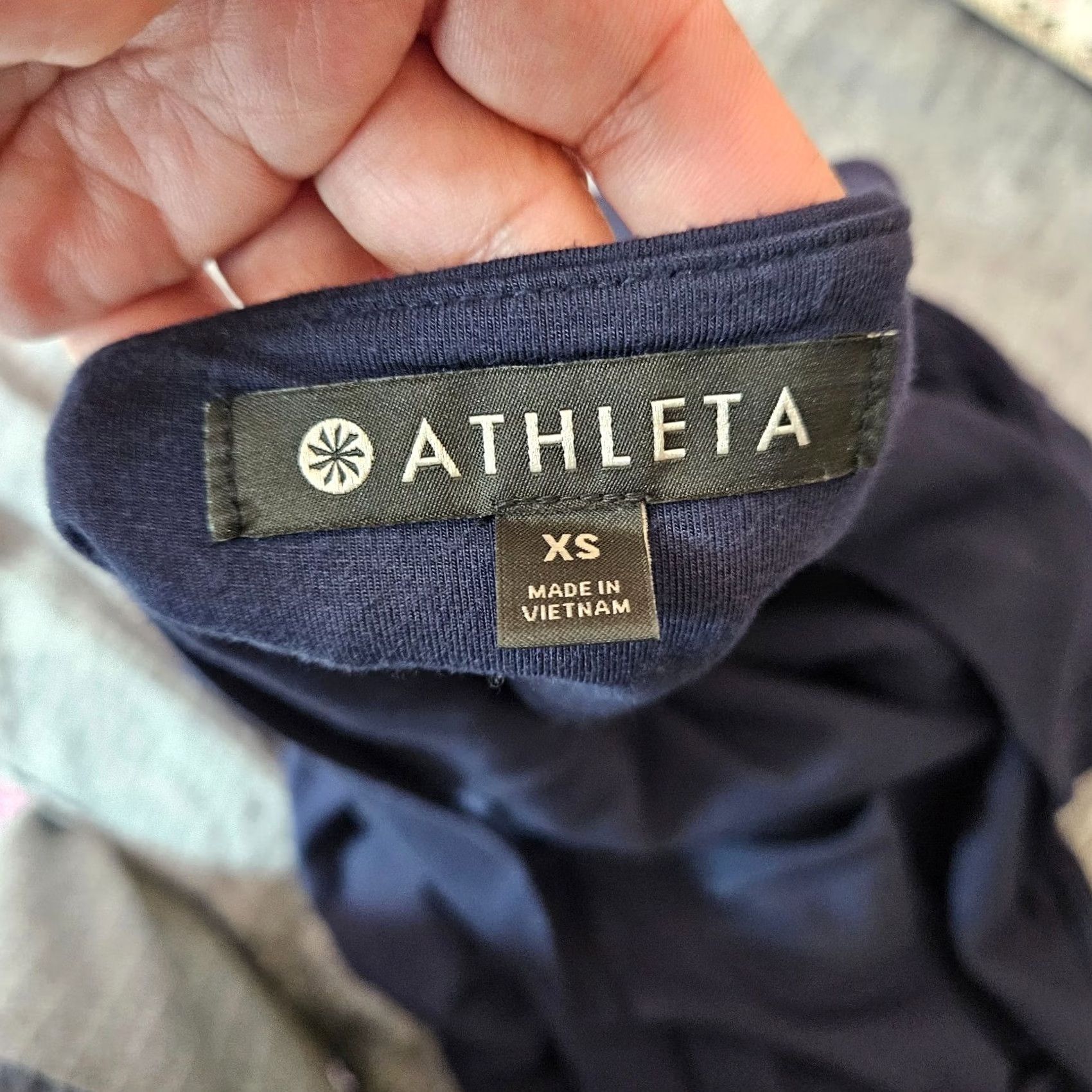 Athleta Athleta Dress Women’s XS Navy Sleeveless Knit Midi Minimalist Size XS / US 0-2 / IT 36-38 - 3 Thumbnail
