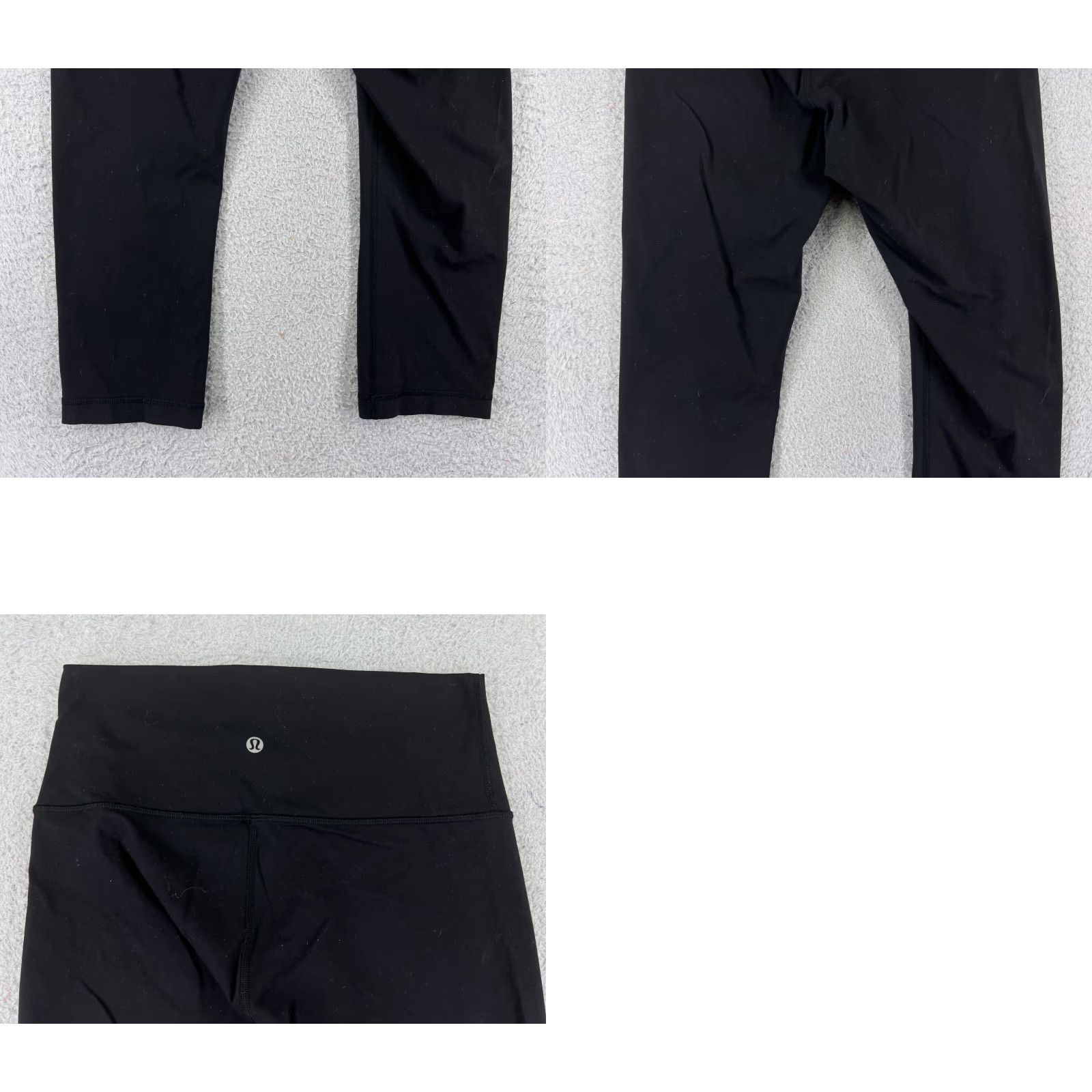Lululemon Lululemon Womens 8 Black Wunder Under Crop Yoga High Rise LW6AG0S Leggings Cropped Pockets Inseam 21 in Regular Type: Leggings Size 30" / US 8 / IT 44 - 9 Thumbnail