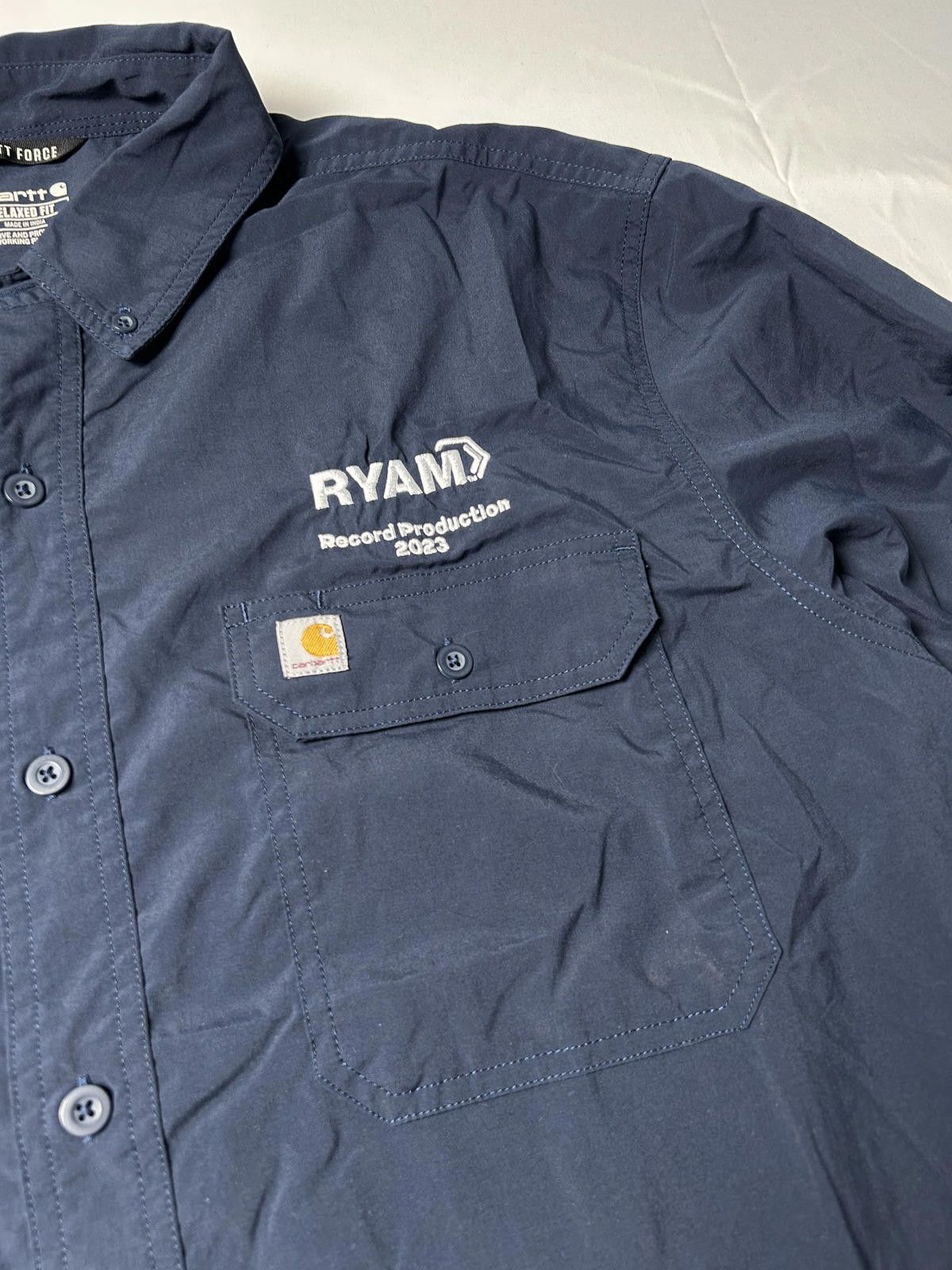 Carhartt Carhartt Pocket Shirt Heavyweight Overshirt Workwear Navy Size US XXL / EU 58 / 5 - 3 Thumbnail