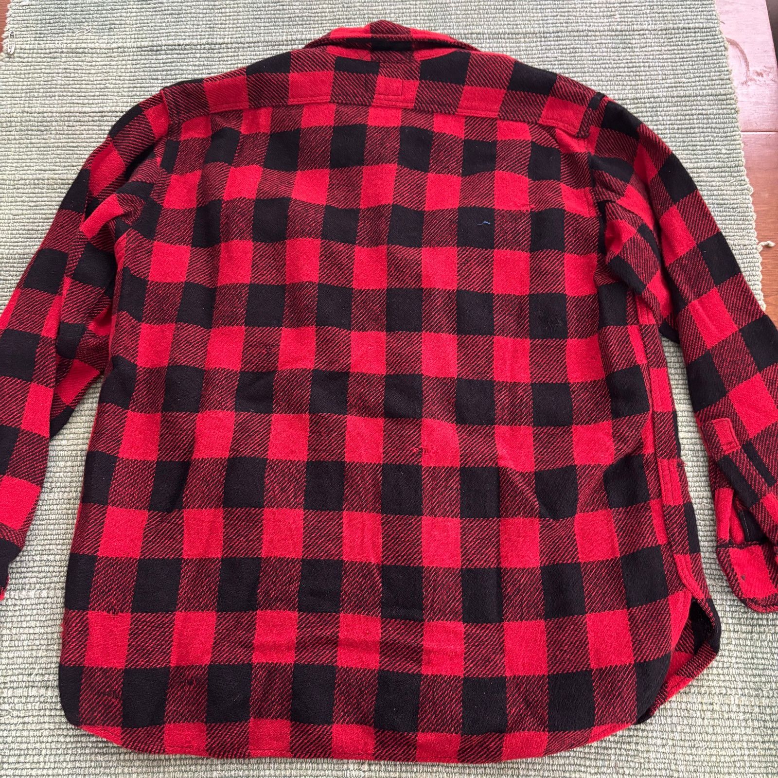 Vintage 1950s Pilgrim Vintage Red/Black Wool Flannel Shirt XL Size US XL / EU 56 / 4 - 8 Thumbnail