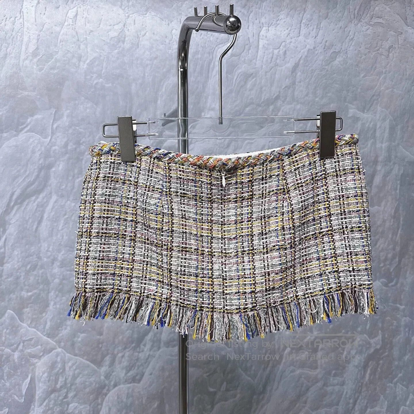 Chanel Chanel Tweed Fringed Mini Skirt Size 36. Size 35" - 4 Thumbnail