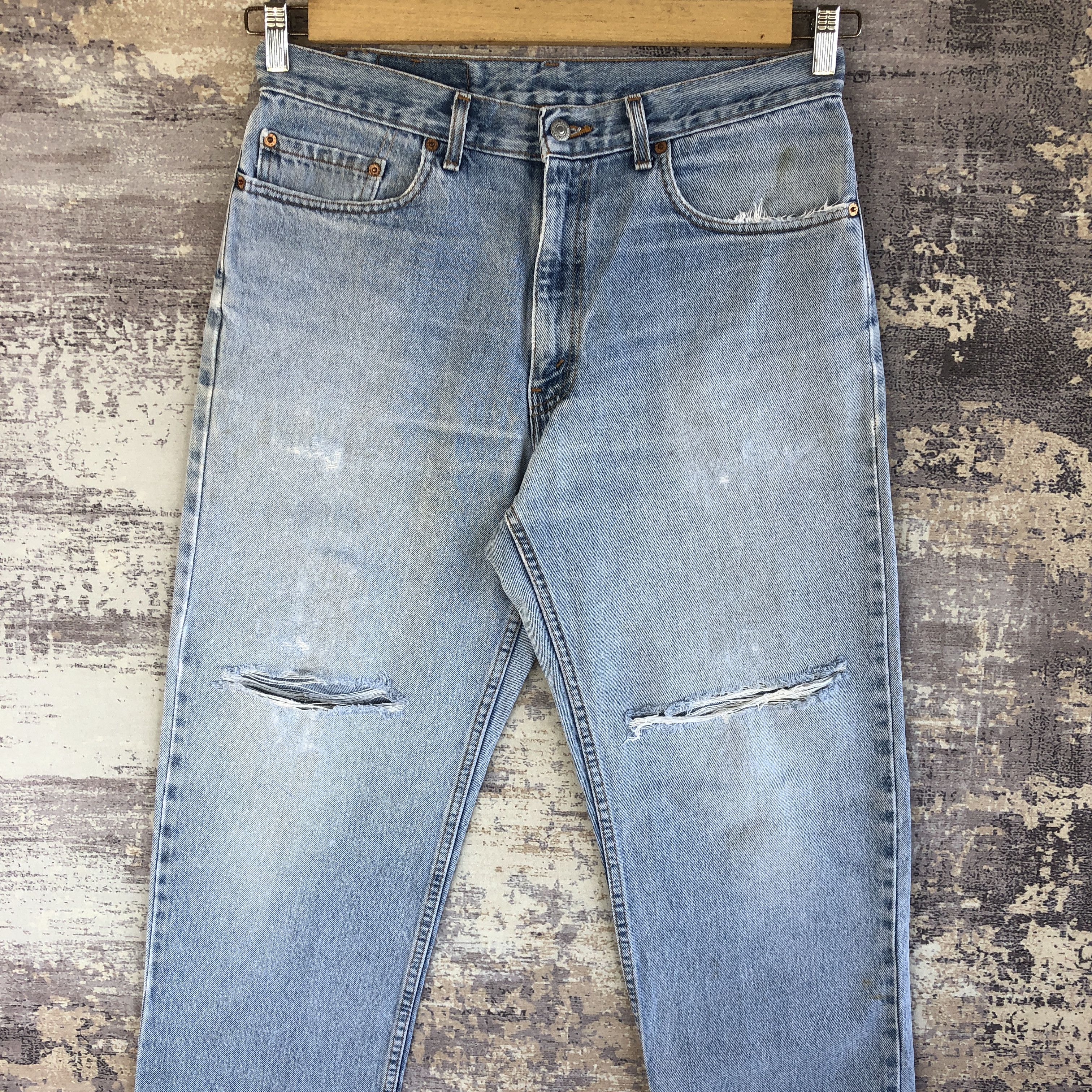 Levi's Vintage Levis Sun Faded Jeans Levi's Light Wash Denim Size US 32 / EU 48 - 3 Thumbnail