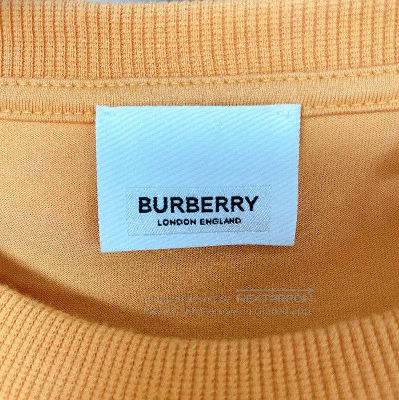 Burberry Burberry Summer Yellow Cotton T-Shirt for Women. Size L / US 10 / IT 46 - 4 Thumbnail
