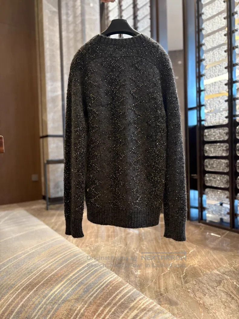 Saint Laurent Paris Saint Laurent Paris Glitter Knit Sweater Size US S / EU 44-46 / 1 - 2 Thumbnail