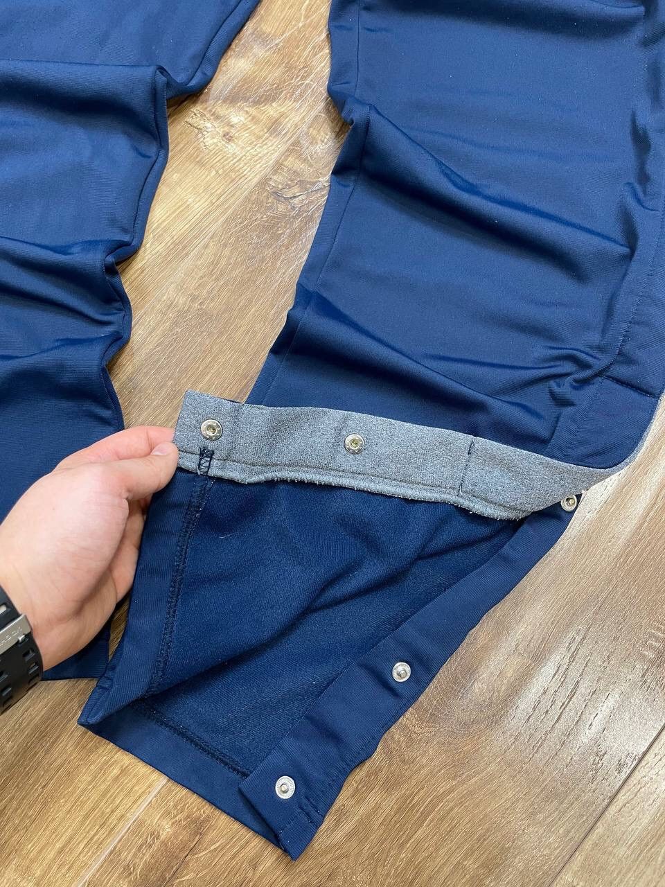 Nike Vintage Nike Y2K Style Blue Drill Side Buttons Sweatpants Size US 30 / EU 46 - 8 Thumbnail