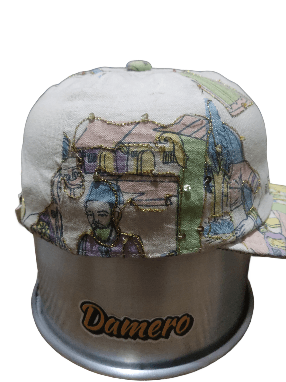 CA4LA CA4la illustrated patterns and metallic gold embroidery Cap Size ONE SIZE - 2 Thumbnail