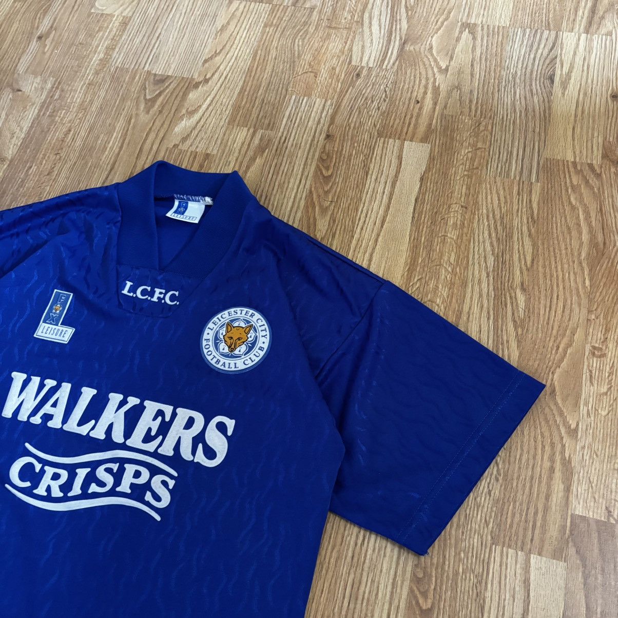 Le Coq Sportif Rare Jersey! Leicester City Home football shirt 1992-94 Size US M / EU 48-50 / 2 - 3 Thumbnail