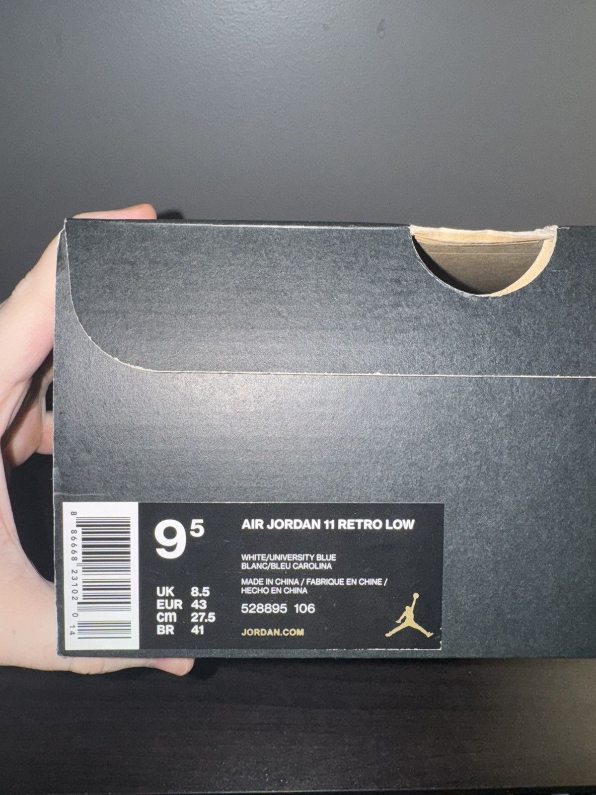 Jordan Brand Jordan 11 Retro Low University Blue Size US 9.5 / EU 42-43 - 8 Thumbnail