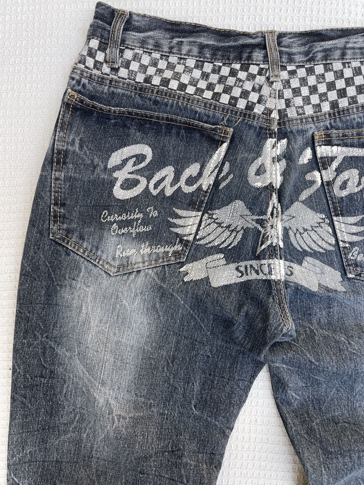 Hysteric Glamour Last Drop🔥Japanese Back & Forth Wings Since 1975 Denim Jeans Size US 32 / EU 48 - 8 Thumbnail