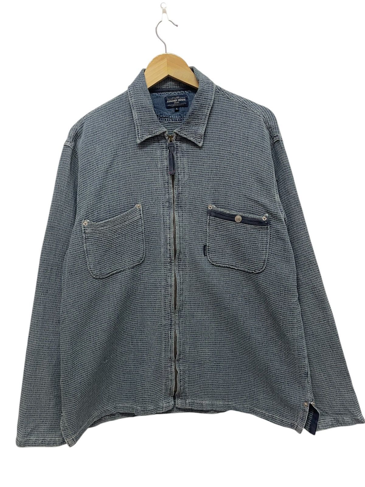 Indigo × Japanese Brand × Vintage Vintage Organic Dyed Indigo Kearney House Size US L / EU 52-54 / 3 - 1 Thumbnail